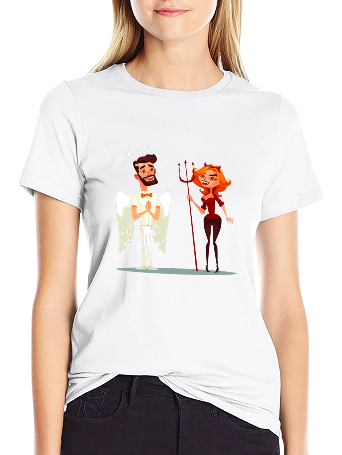Angel & Devil Graphic T-Shirt
