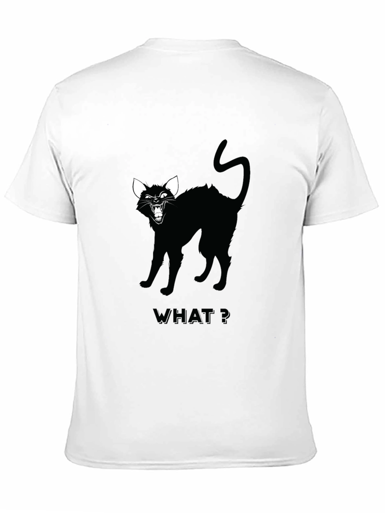 Black Cat Graphic Tee - WHAT? Design