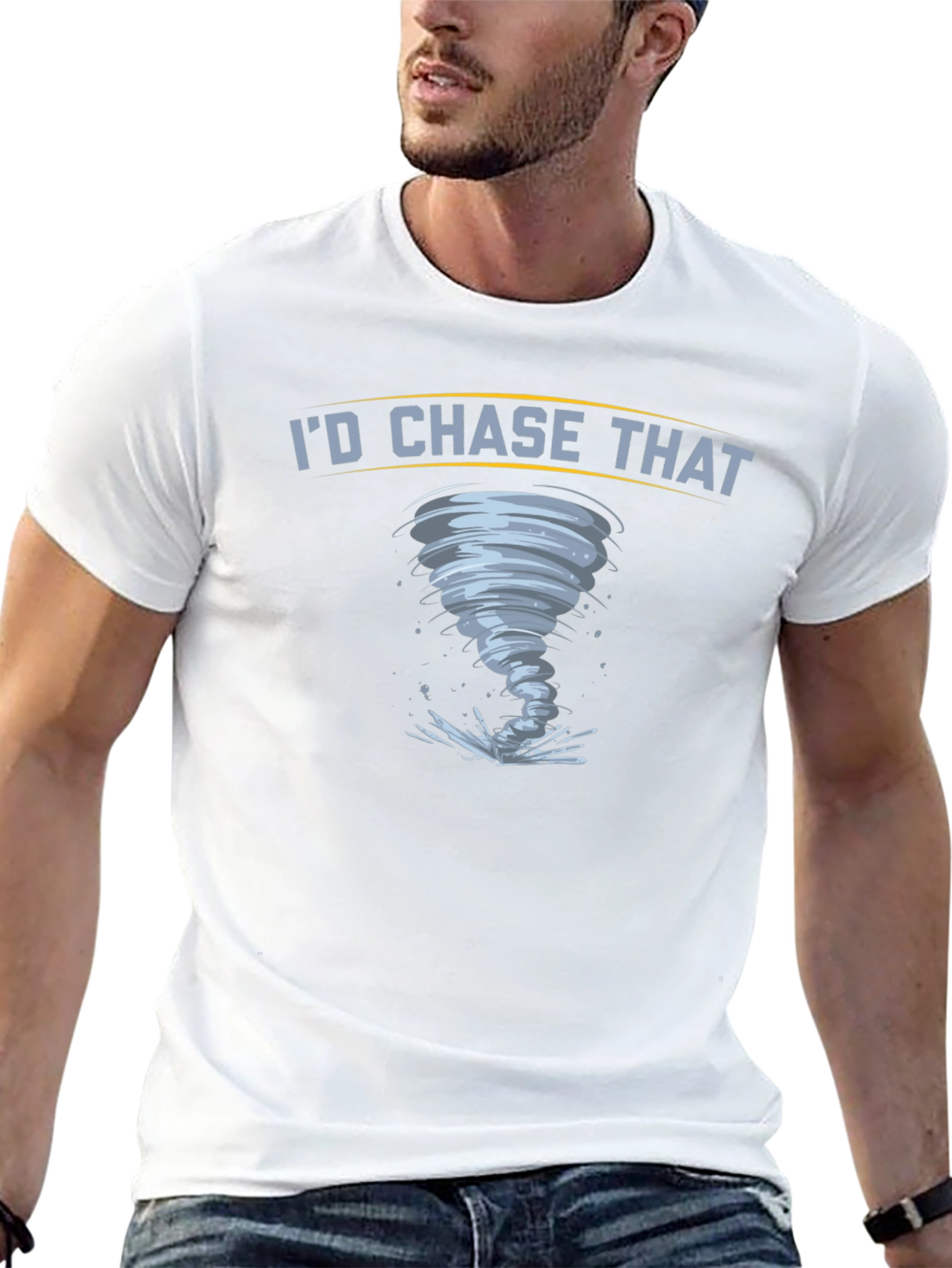 Id Chase That Tornado Graphic T-Shirt