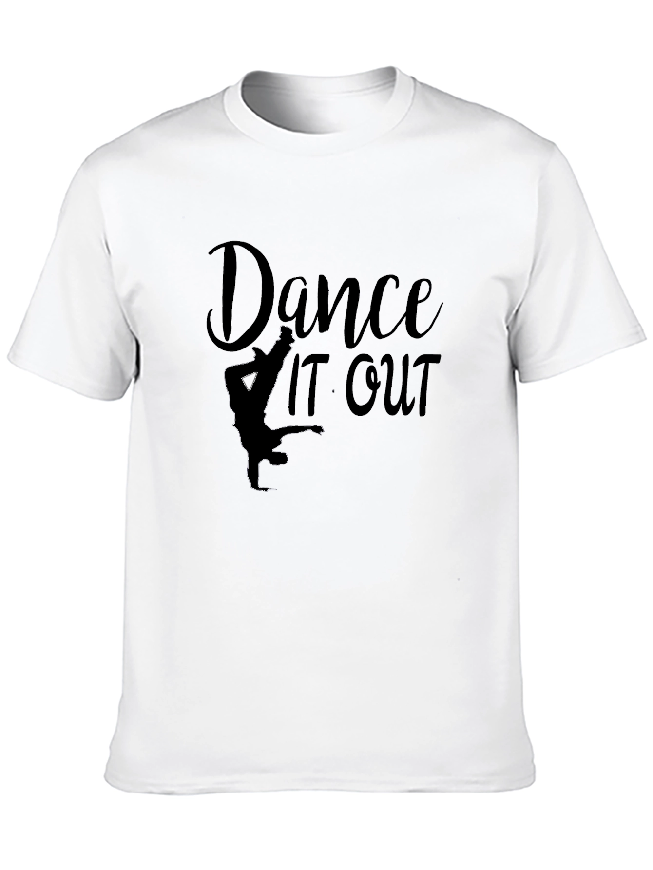 Dance It Out Graphic Tee - Black Casual T-Shirt