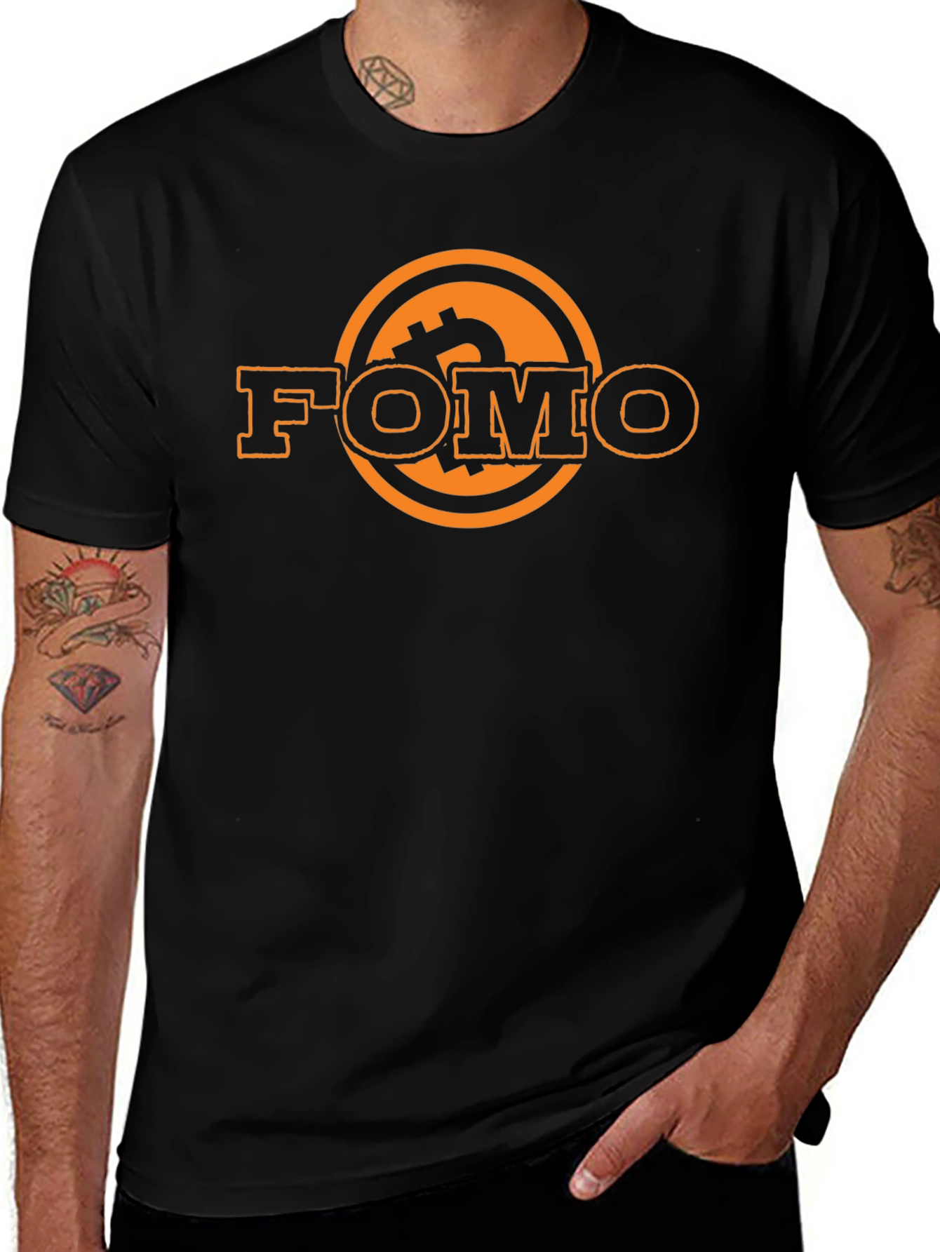 FOMO Bitcoin Crypto T-Shirt - Black