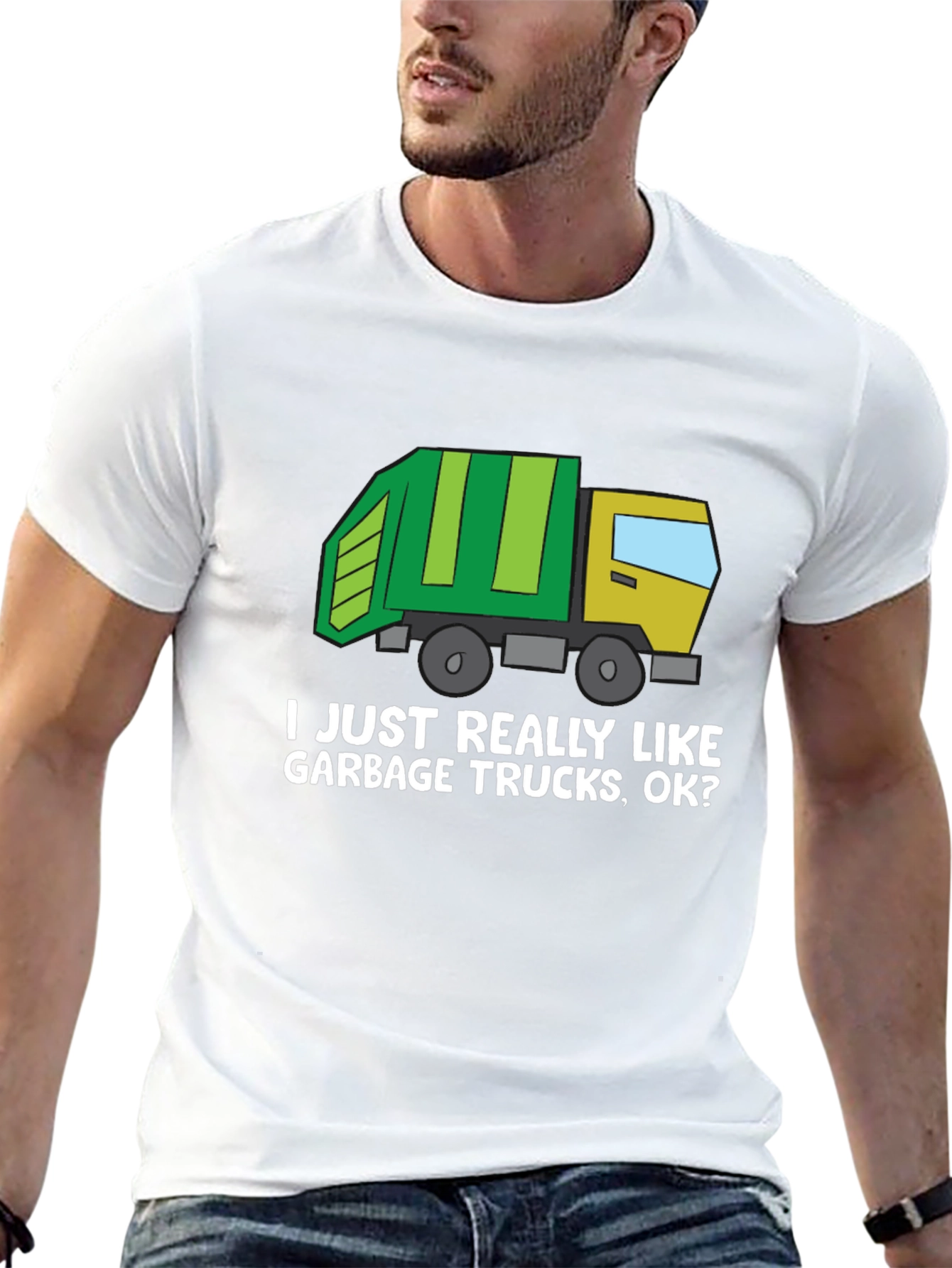 Garbage Truck Lover Black T-Shirt