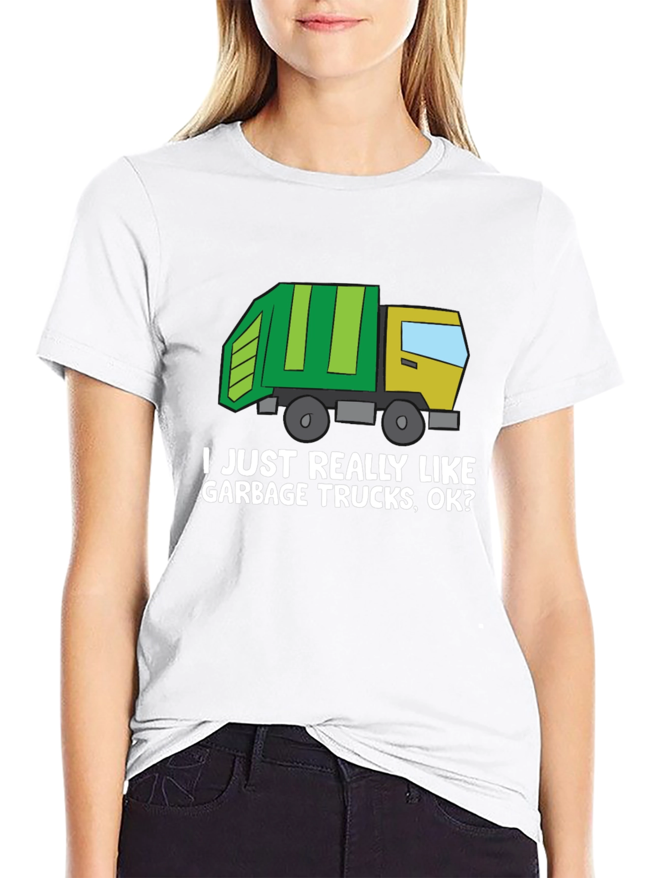 Garbage Truck Lover Black T-Shirt