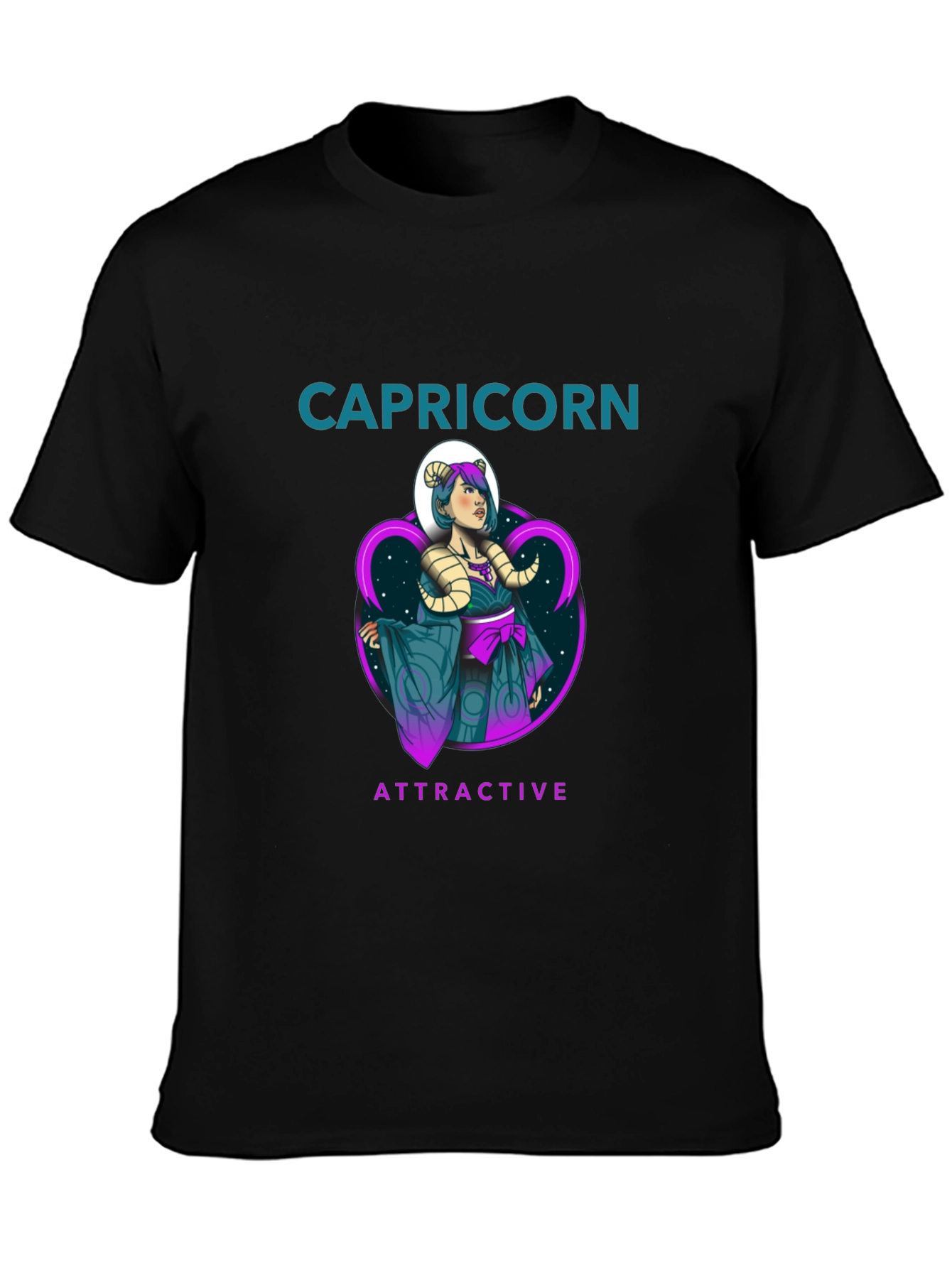 Capricorn Attractive Zodiac Graphic T-Shirt