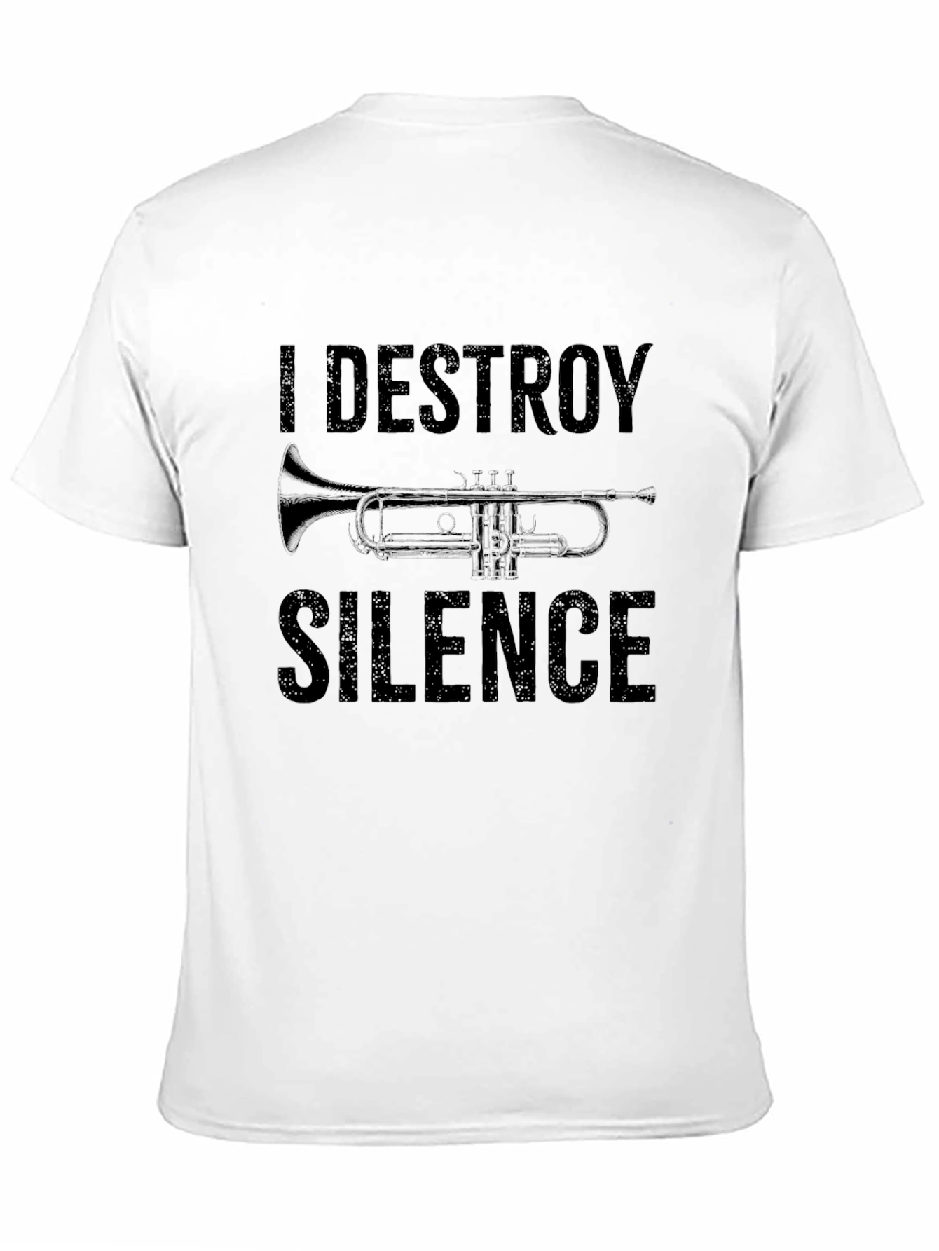 I Destroy Silence Trumpet T-Shirt - Music Lover Tee