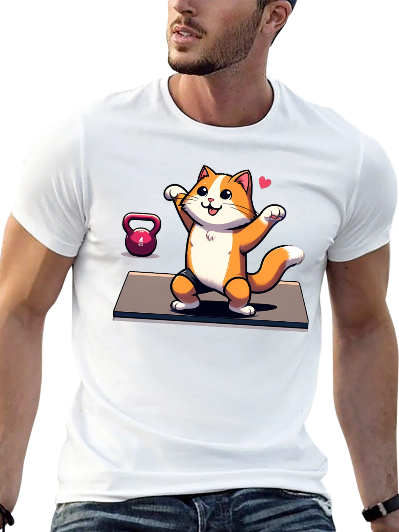 Funny Cat Gym T-Shirt