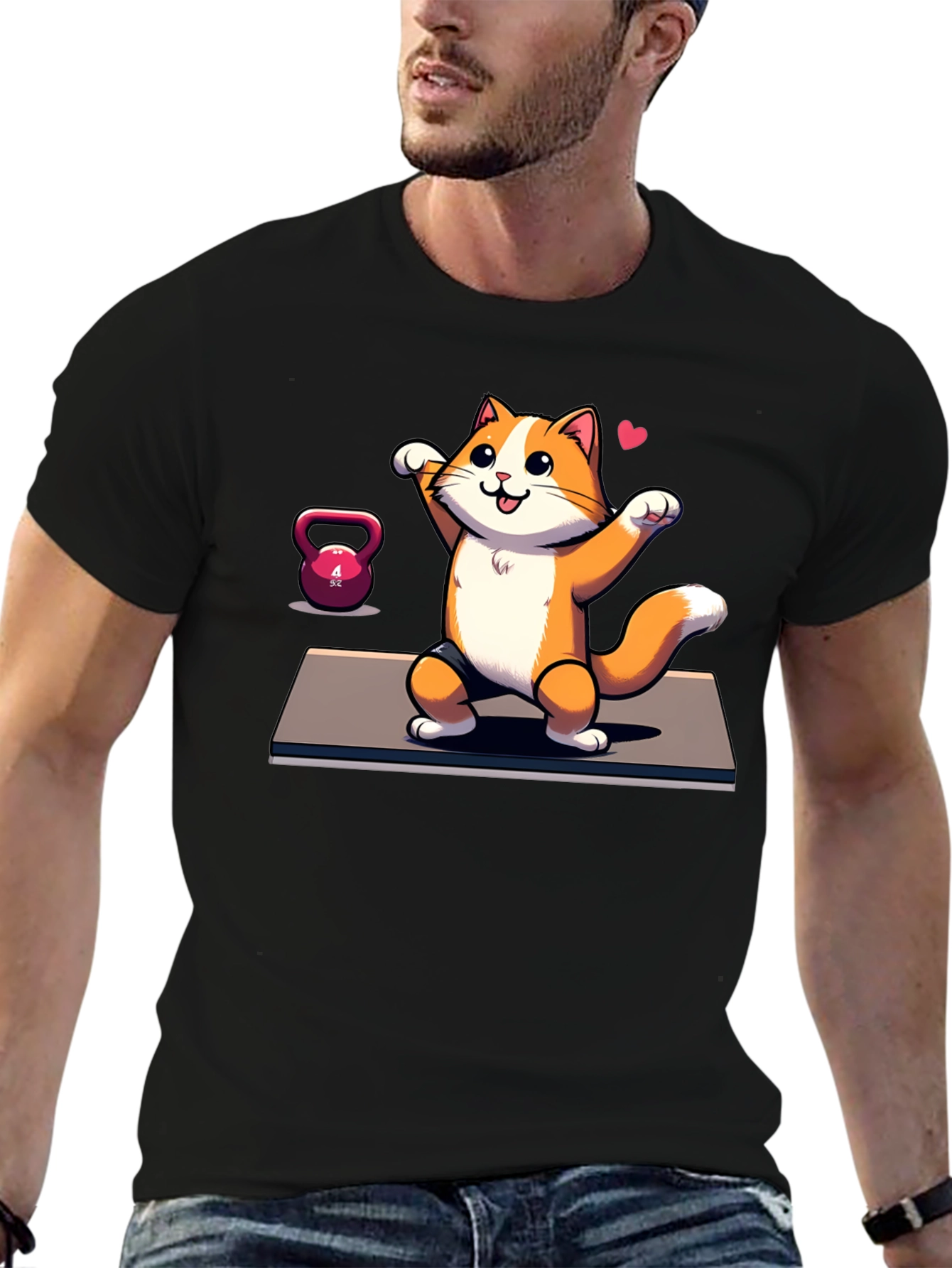 Funny Cat Gym T-Shirt