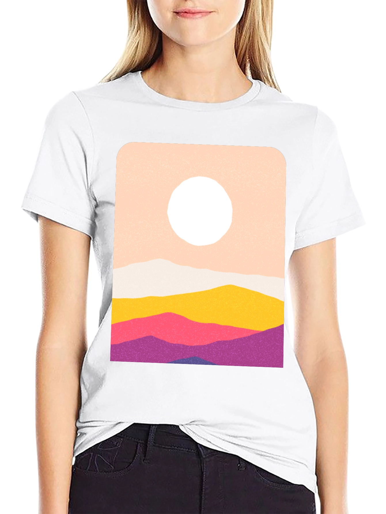 Abstract Mountain Range Graphic Tee