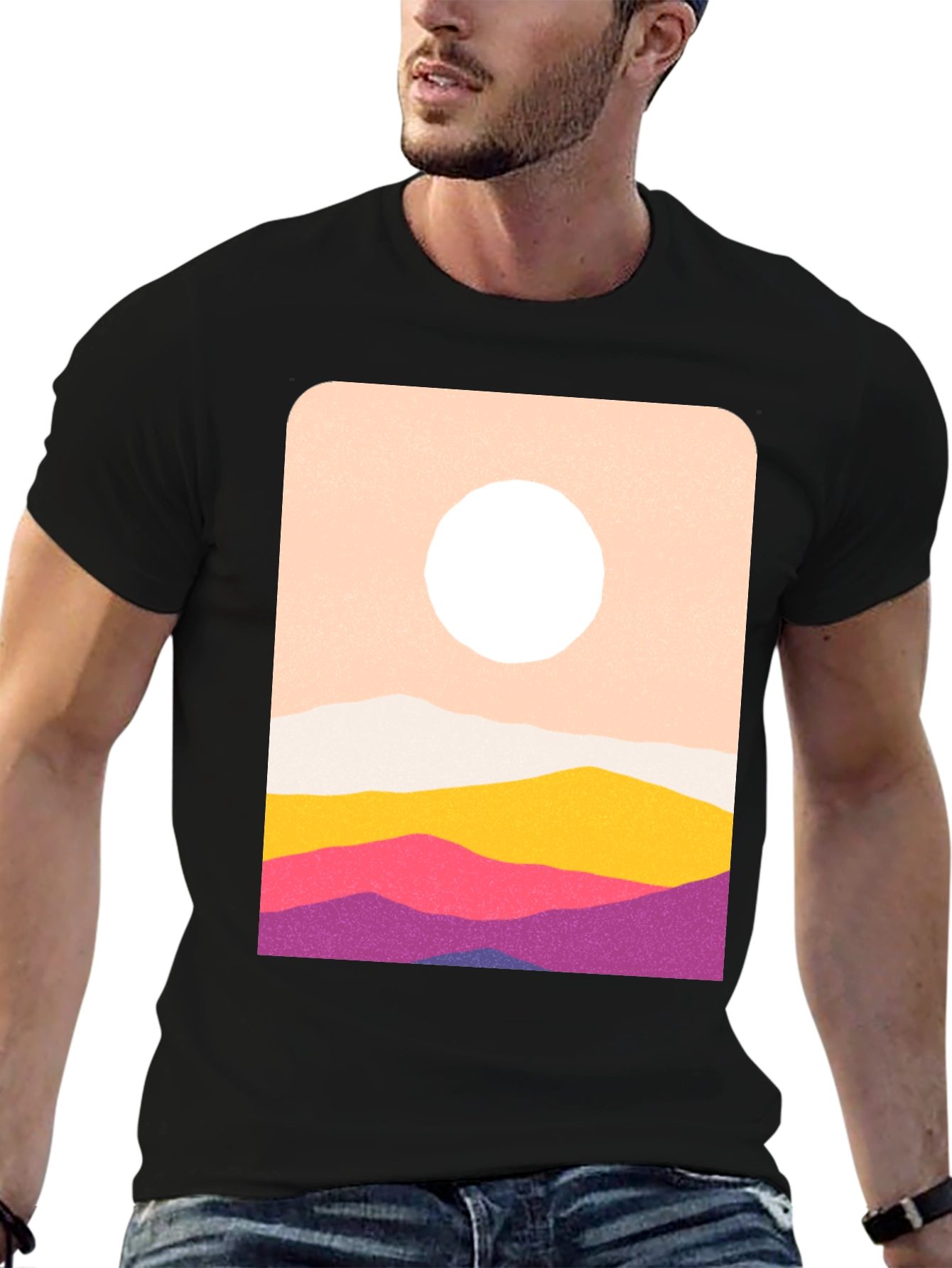 Abstract Mountain Range Graphic Tee