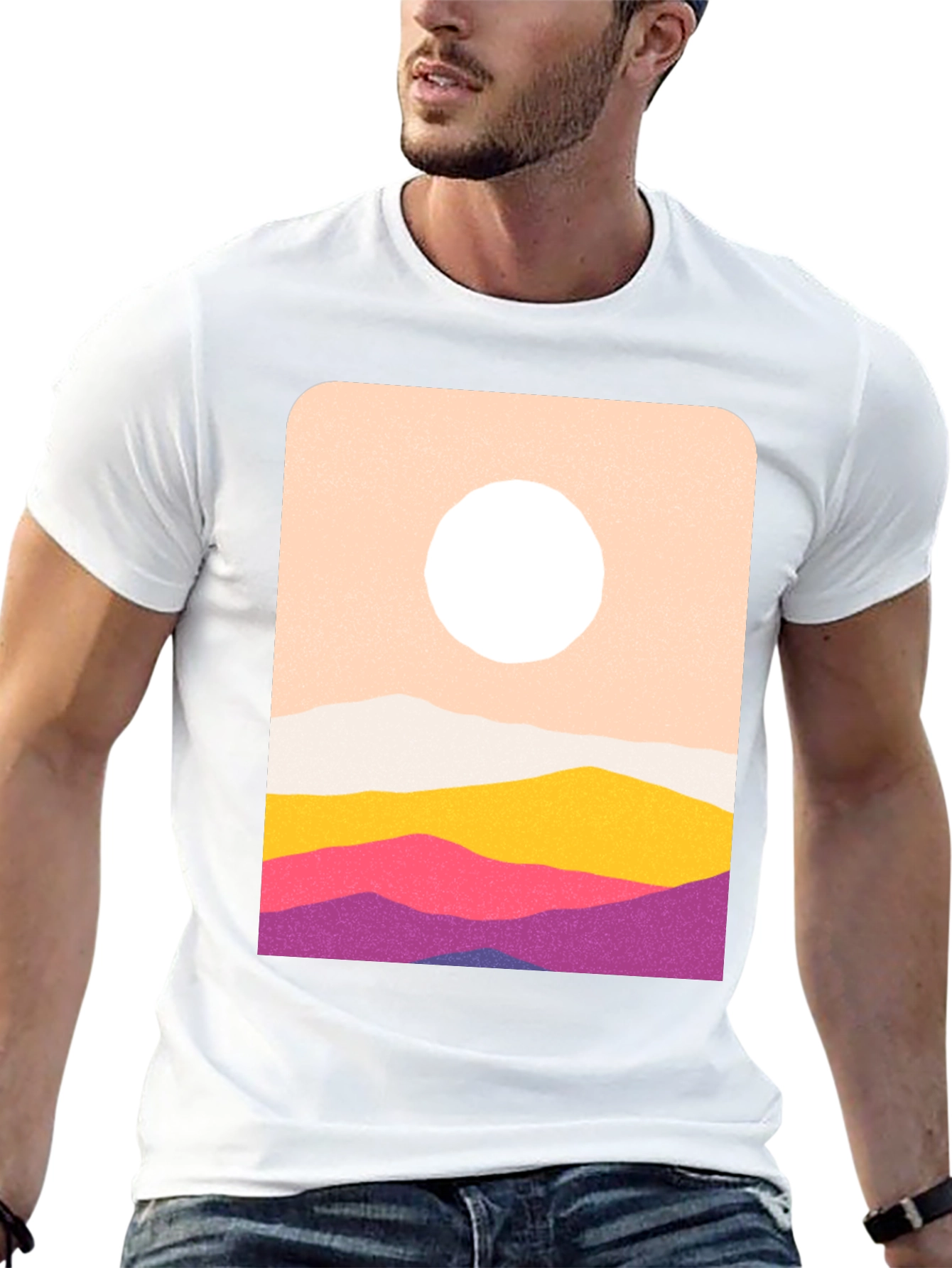 Abstract Mountain Range Graphic Tee