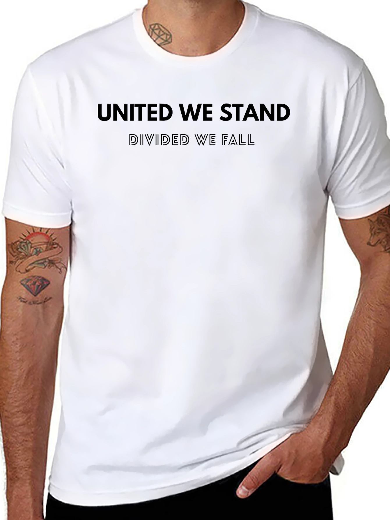 United We Stand Graphic Tee - Black