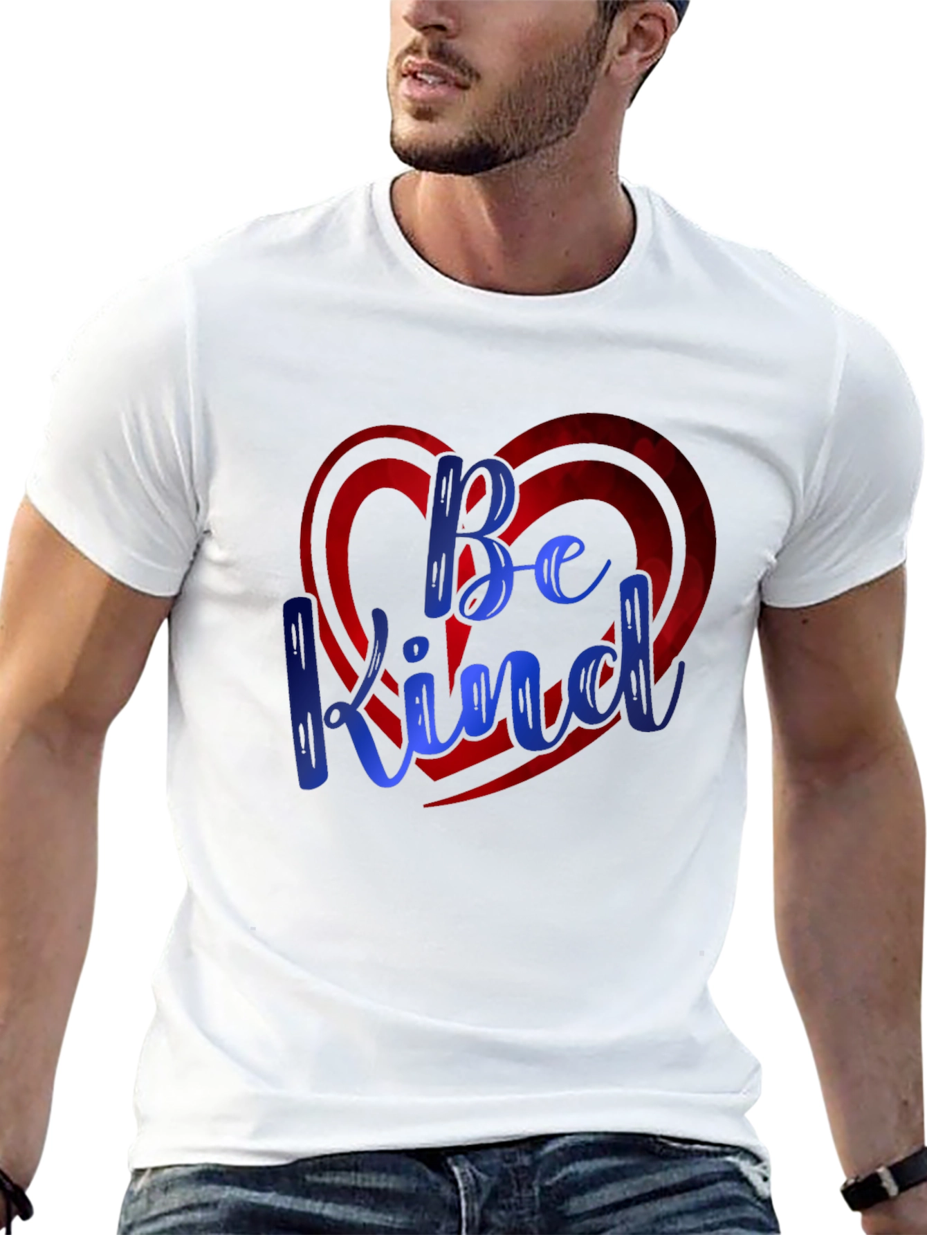 Be Kind Heart Graphic Tee - Soft & Stylish