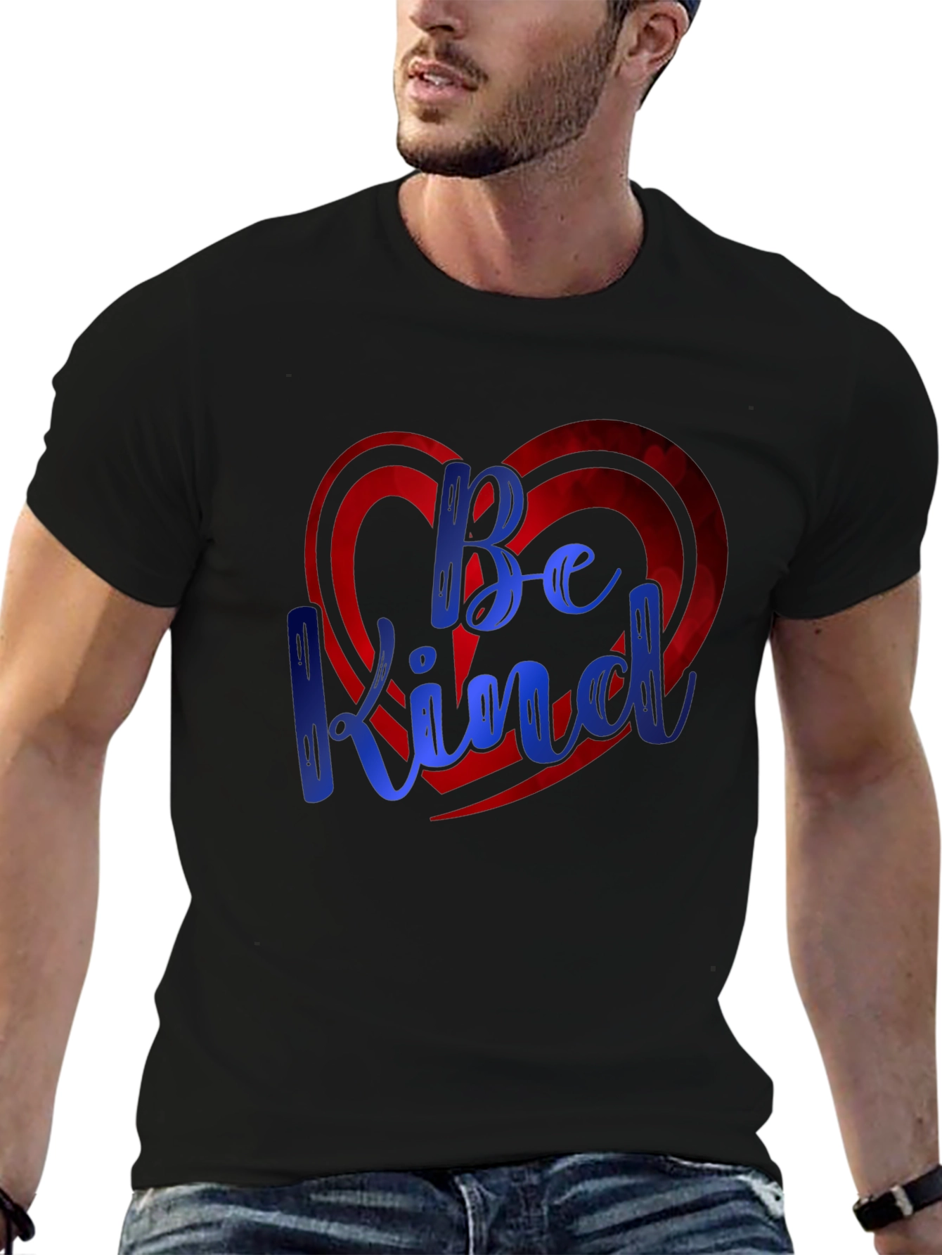 Be Kind Heart Graphic Tee - Soft & Stylish