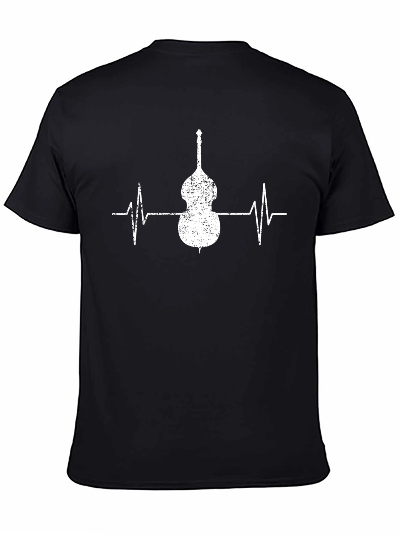Bass Guitar Heartbeat T-Shirt - Musician Love