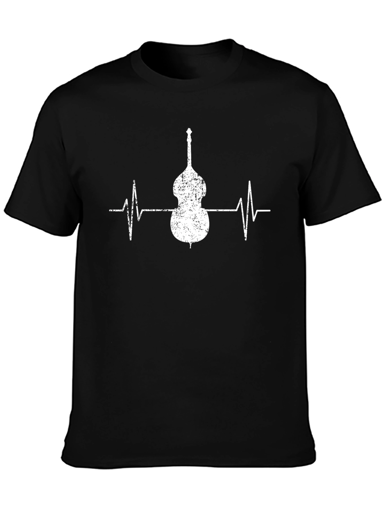 Bass Guitar Heartbeat T-Shirt - Musician Love