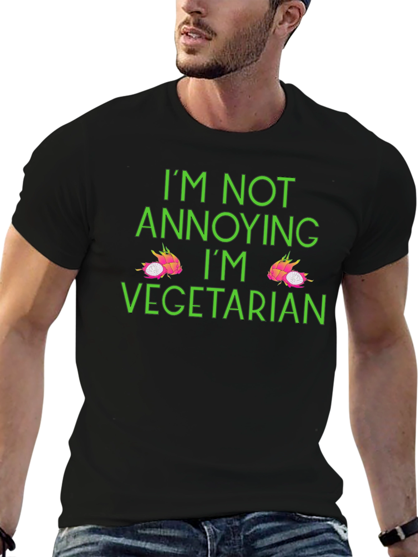 Vegetarian Dragon Fruit Graphic T-Shirt