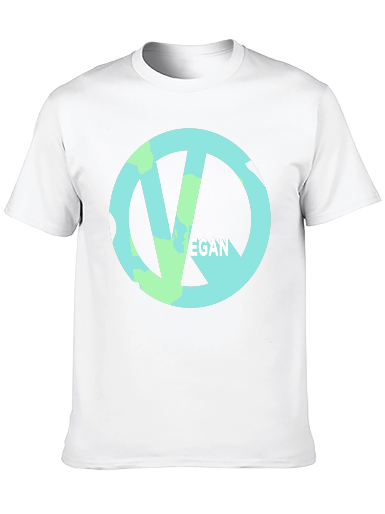 Vegan Symbol Black Tee - Ethical & Stylish