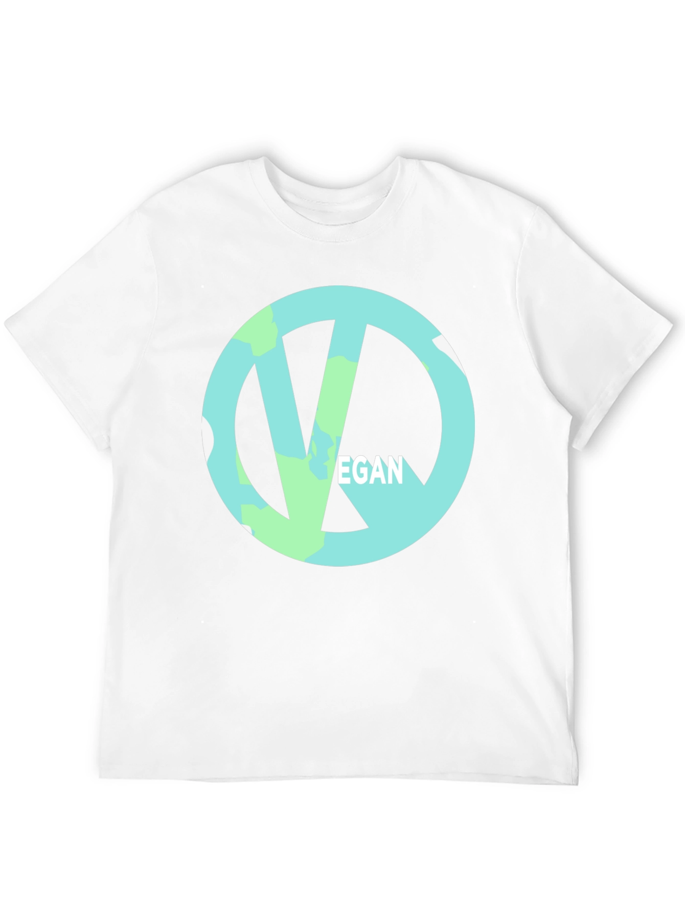 Vegan Symbol Black Tee - Ethical & Stylish