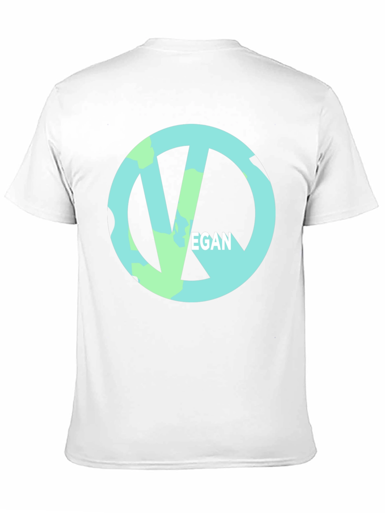 Vegan Symbol Black Tee - Ethical & Stylish