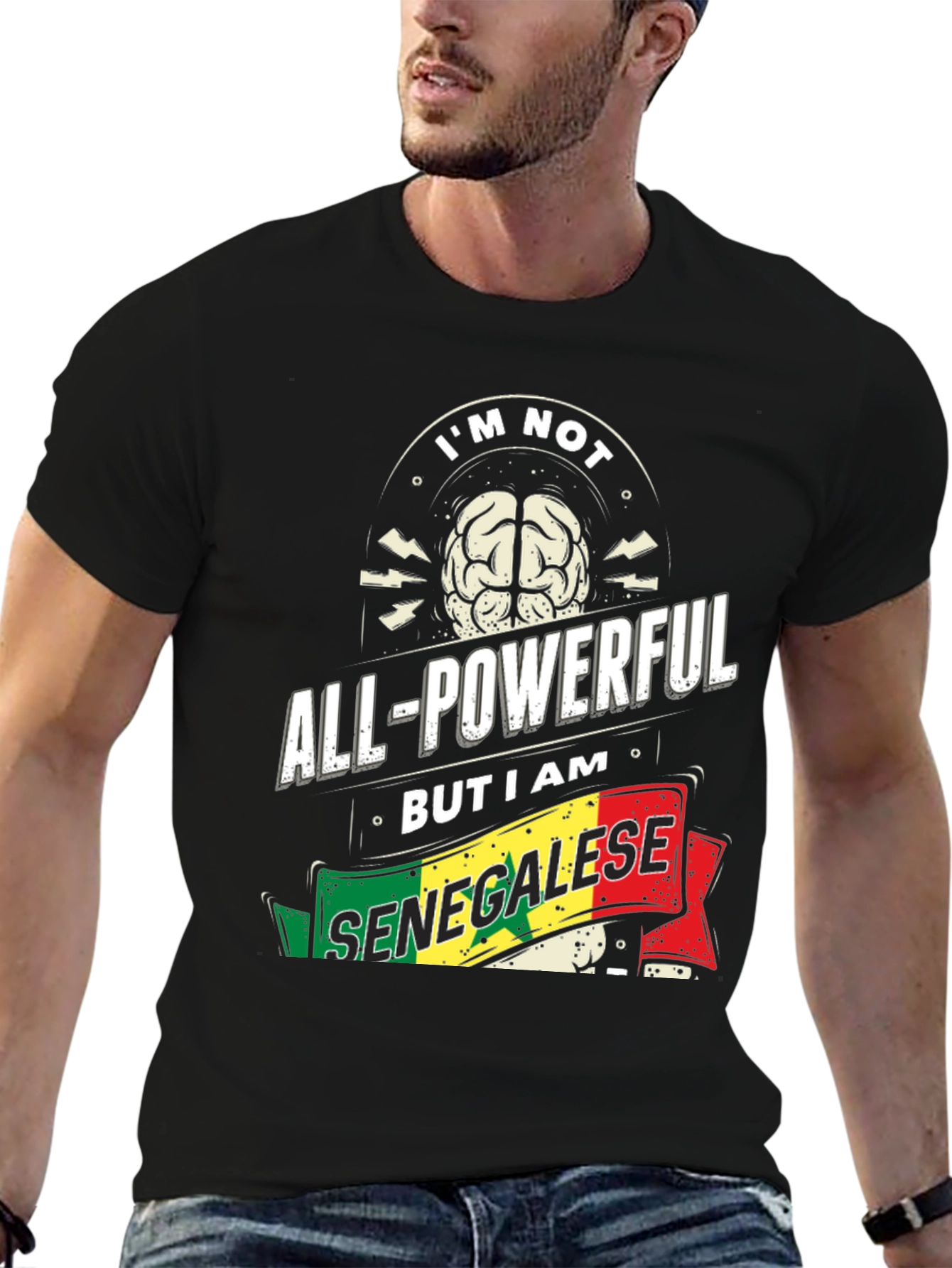 Senegalese Pride T-Shirt - All-Powerful Brain Tee