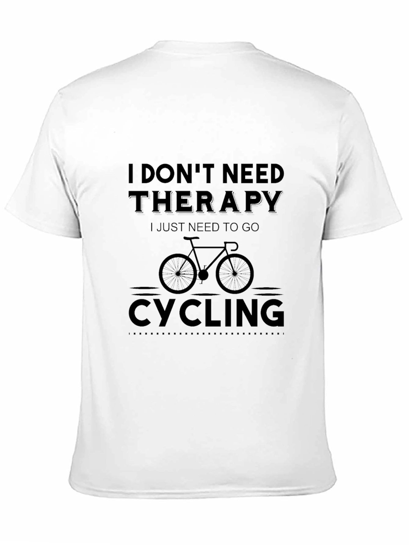 Cycling Therapy T-Shirt - Mens Black Graphic Tee
