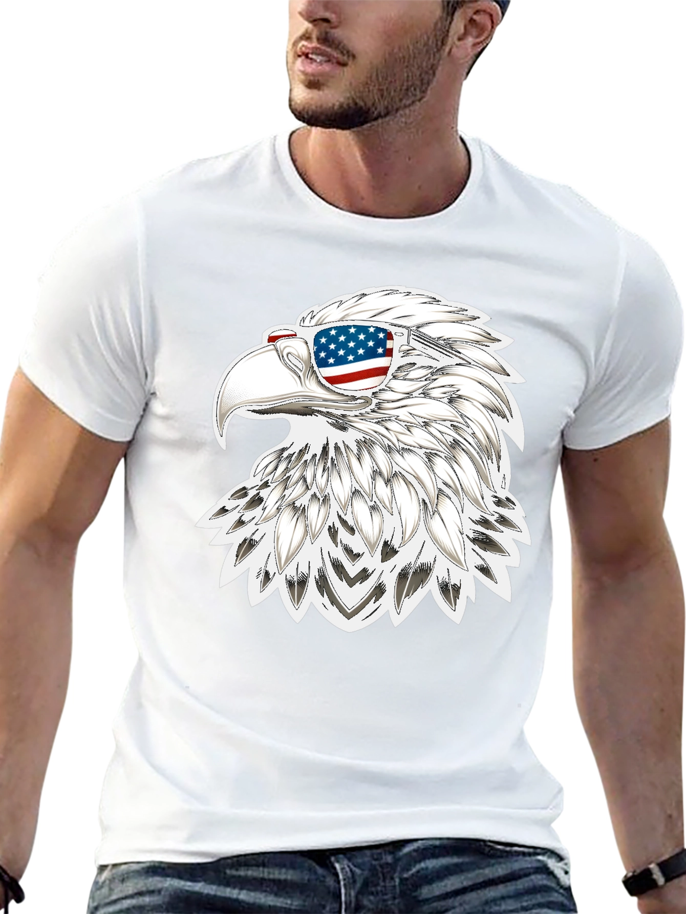 American Eagle Graphic Tee - Patriotic Style