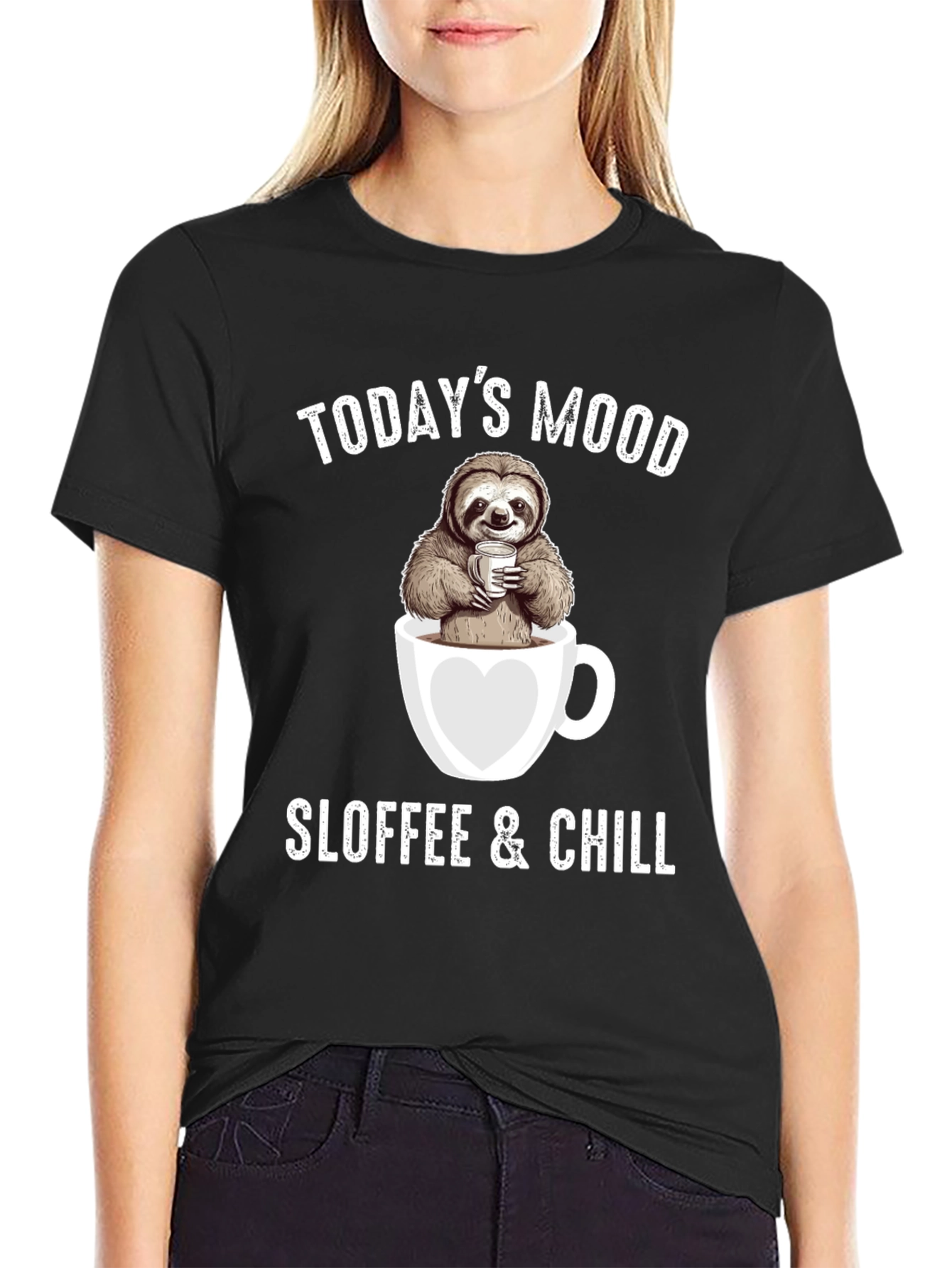 Sloffee & Chill Sloth Coffee Lover T-Shirt