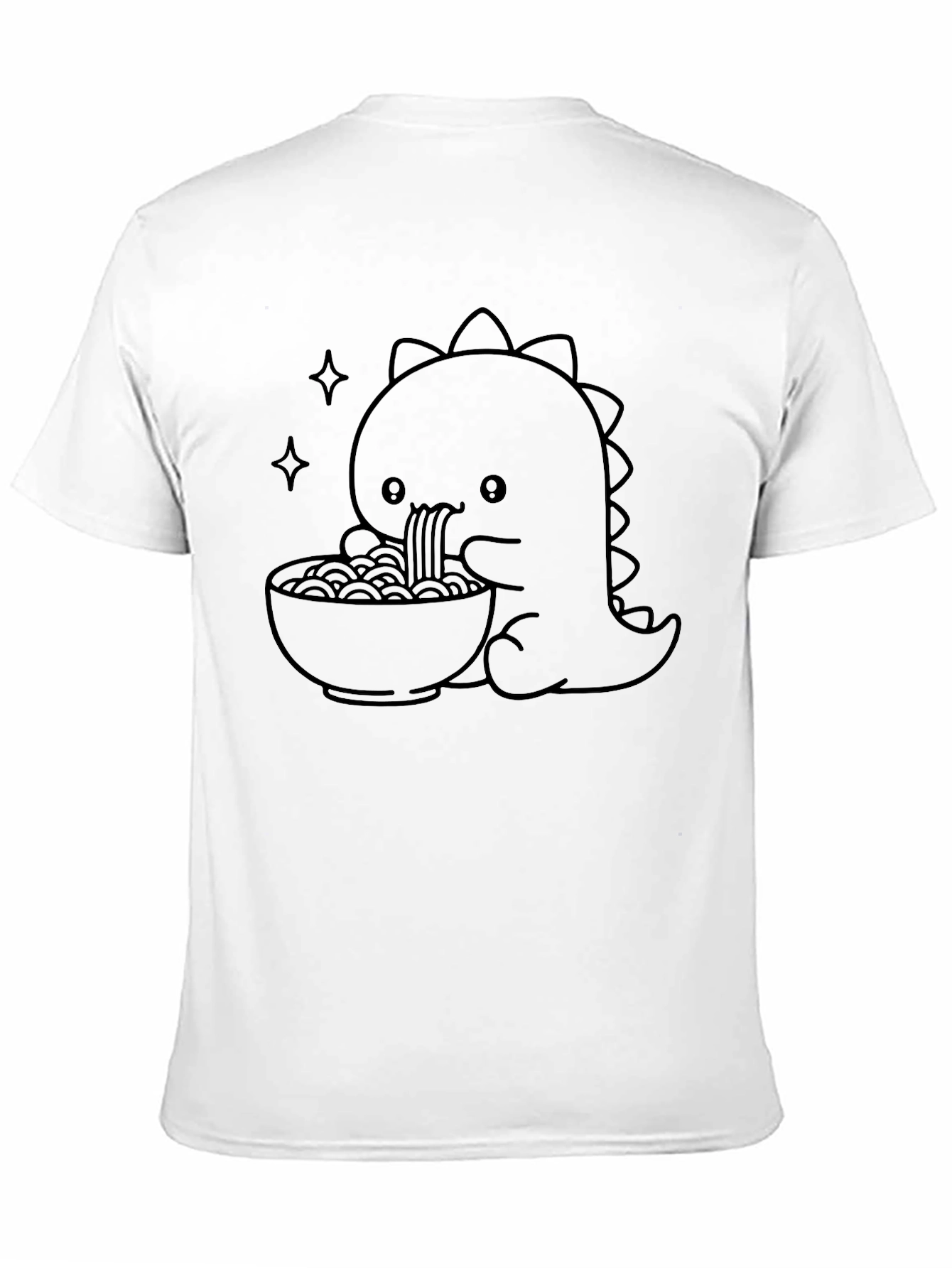 Dino Ramen T-Shirt - Cute Cartoon Style