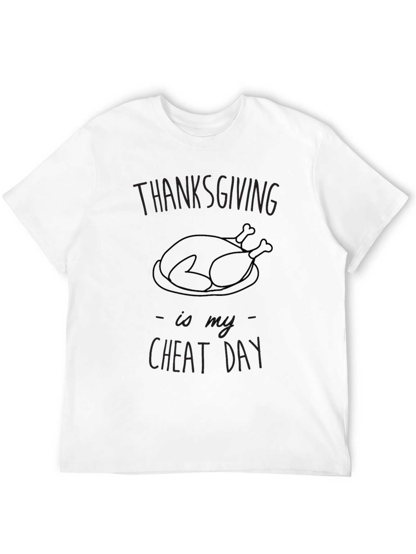 Thanksgiving Cheat Day Graphic Tee - Soft Cotton Blend