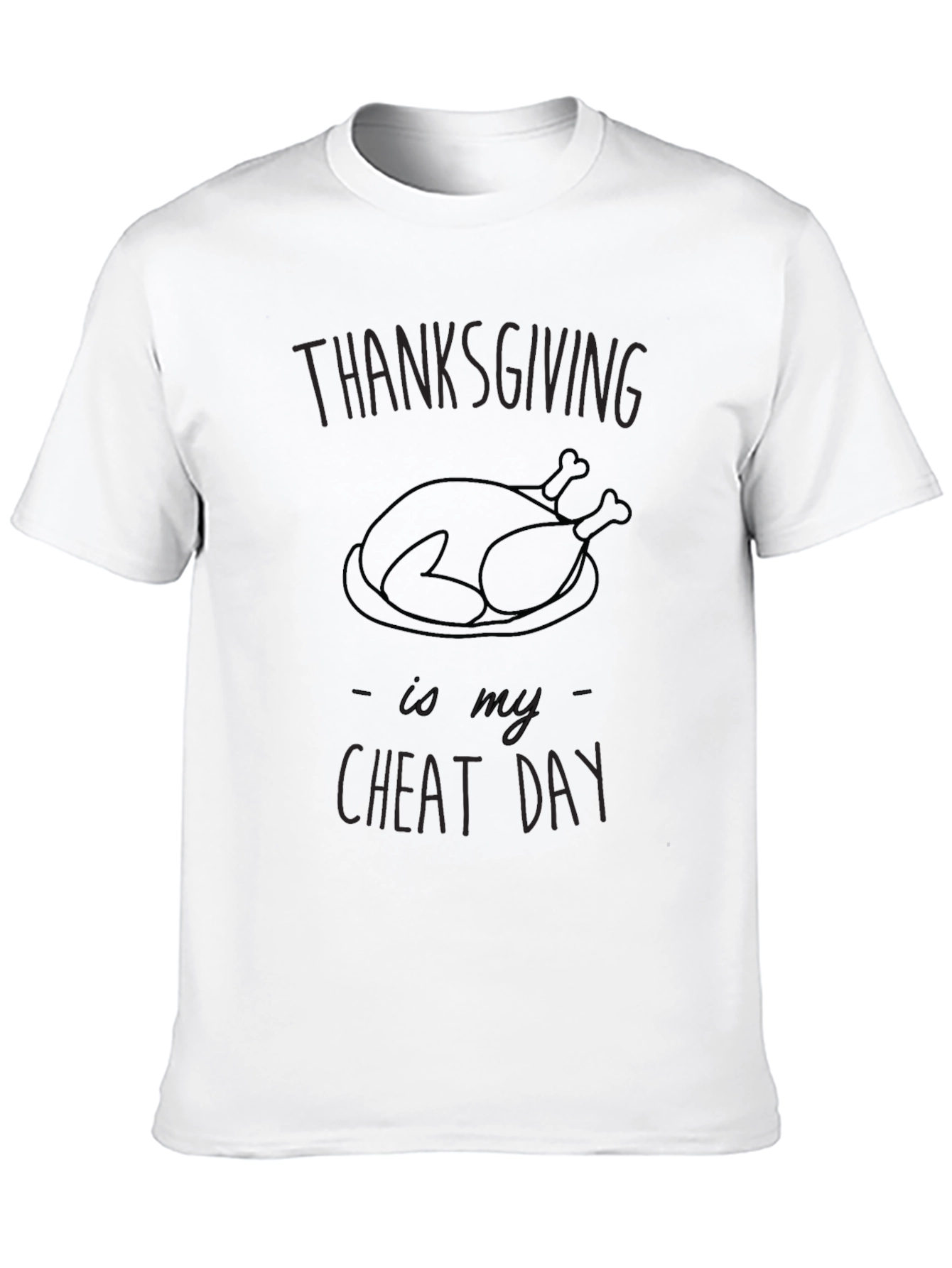 Thanksgiving Cheat Day Graphic Tee - Soft Cotton Blend