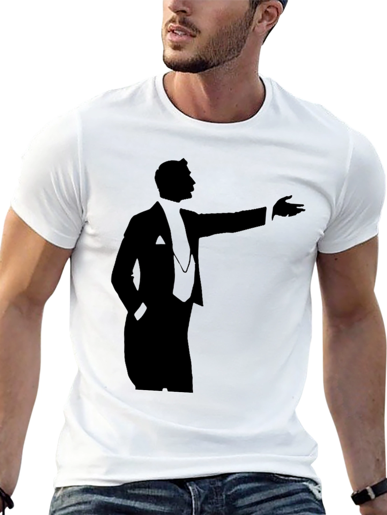 Elegant Silhouette Graphic T-Shirt - Classic Design