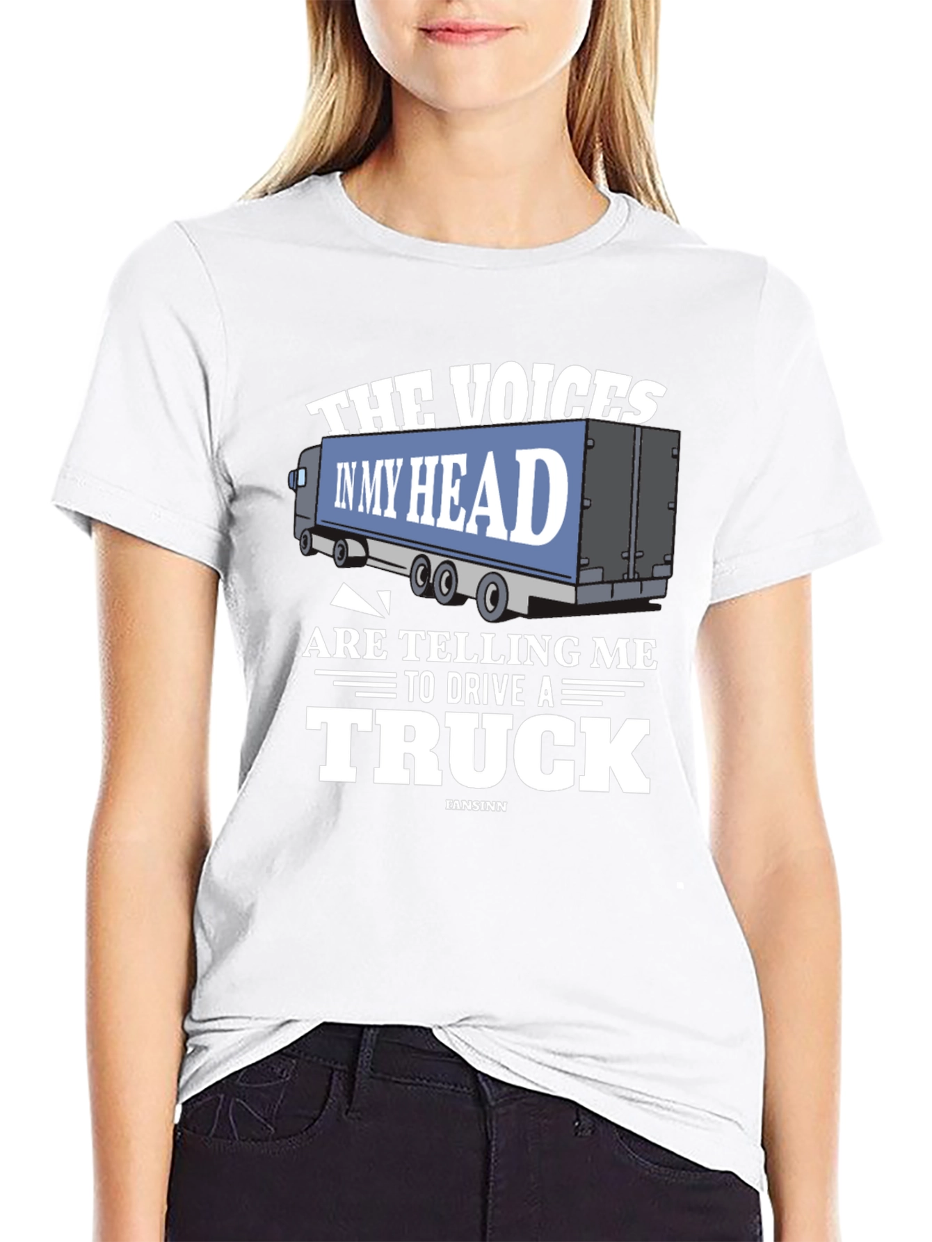 Voices in My Head Trucker T-Shirt