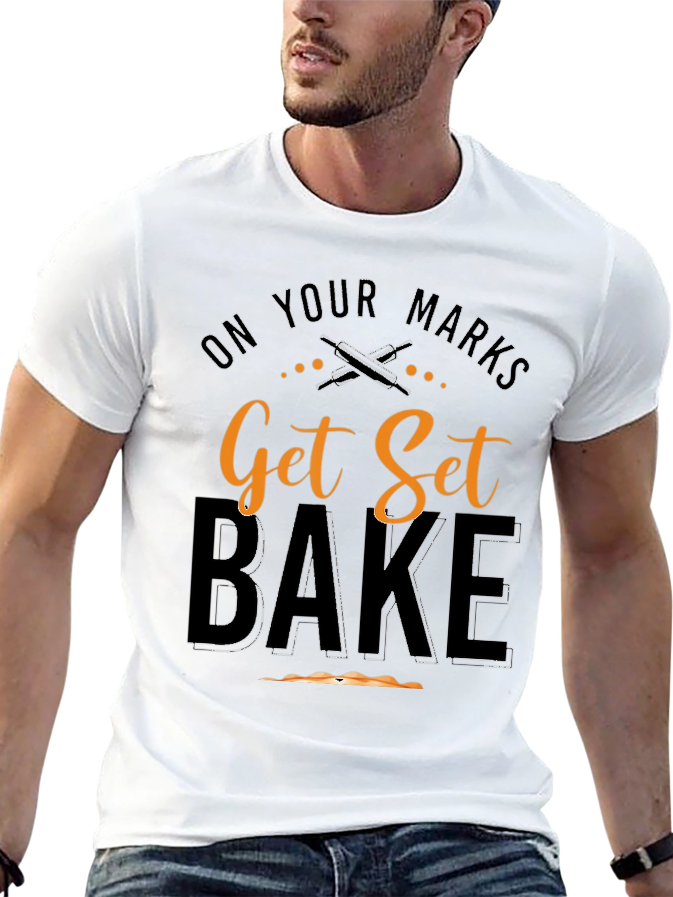 Get Set Bake Black T-Shirt