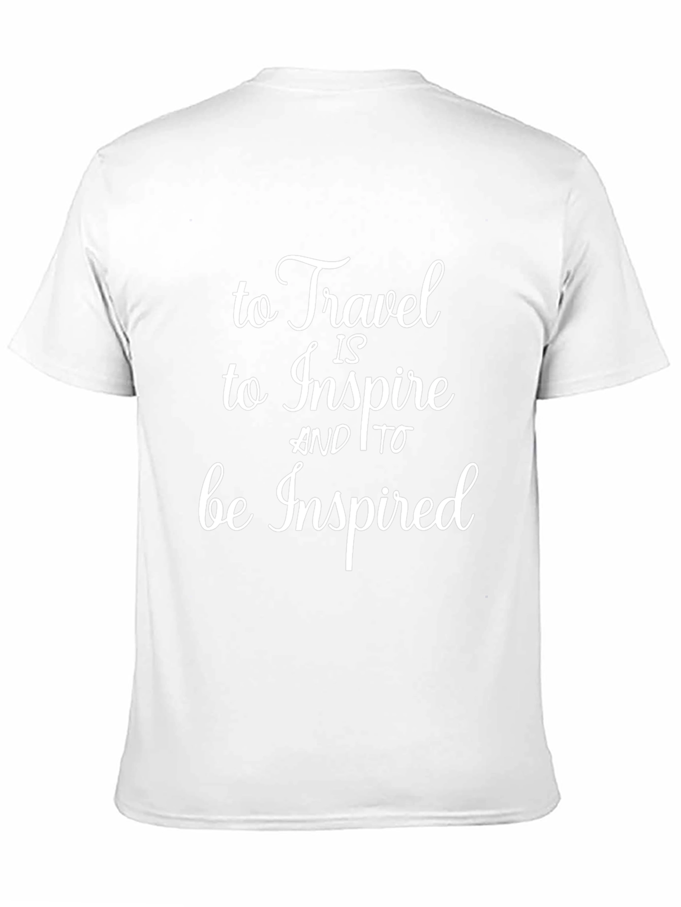 Inspiring Travel Graphic Tee - Black Cotton