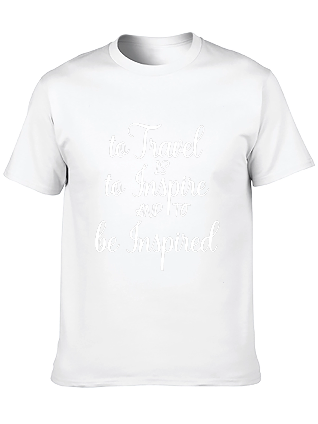 Inspiring Travel Graphic Tee - Black Cotton