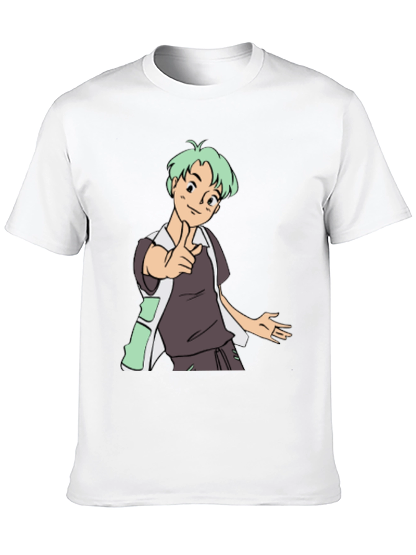 Anime Character Graphic Tee - Black Unisex T-Shirt