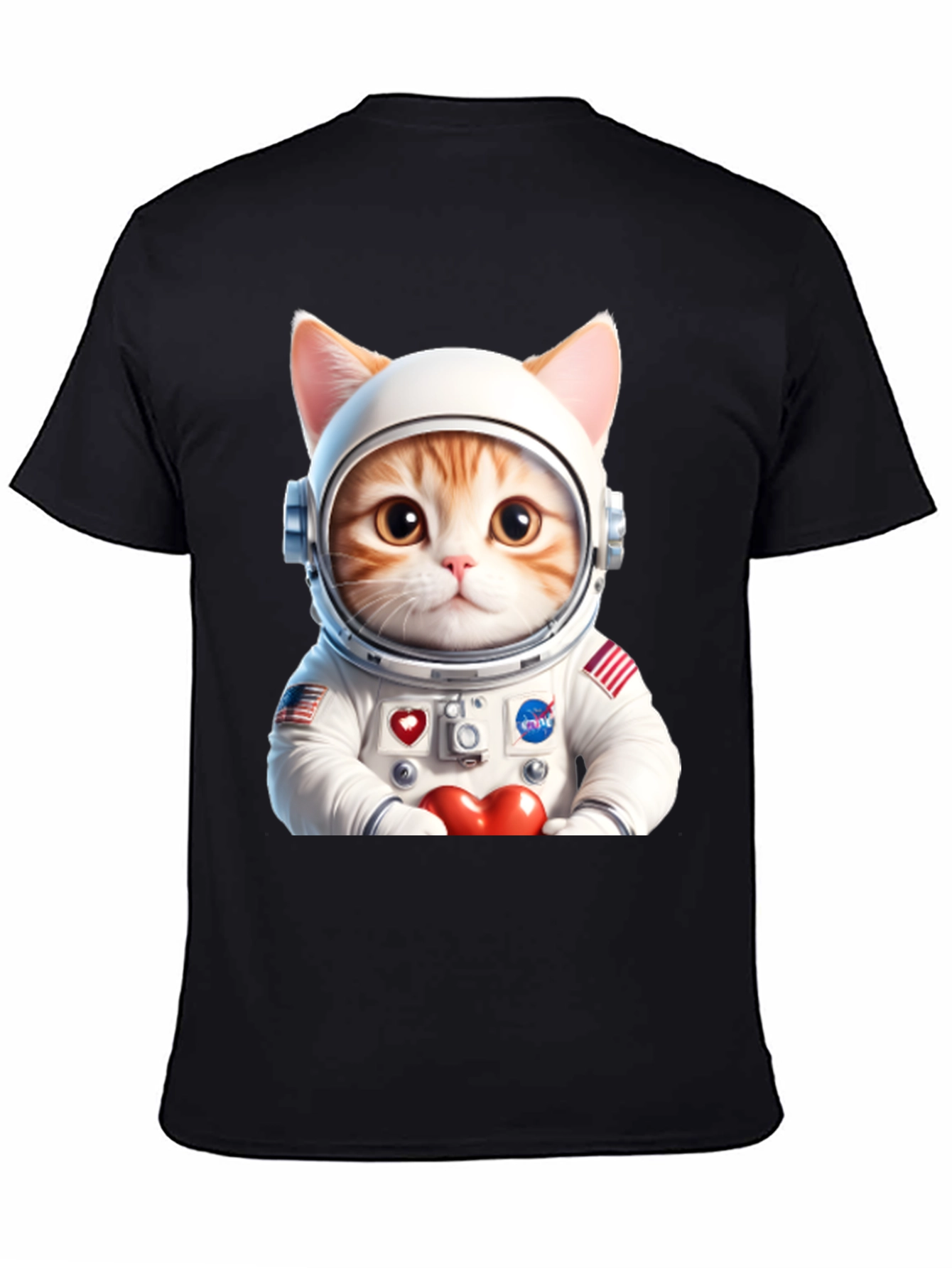 Astronaut Cat Graphic Tee