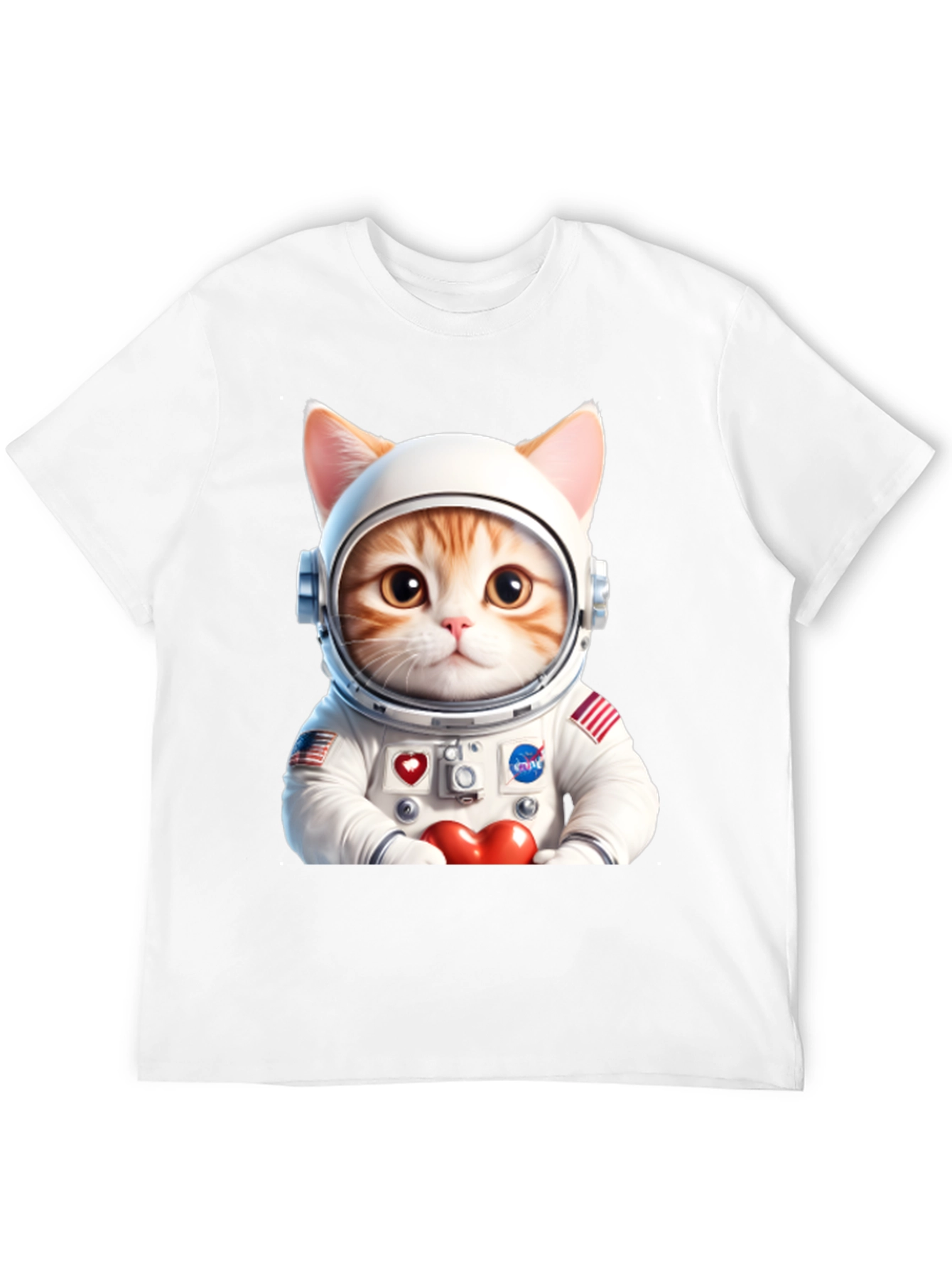 Astronaut Cat Graphic Tee