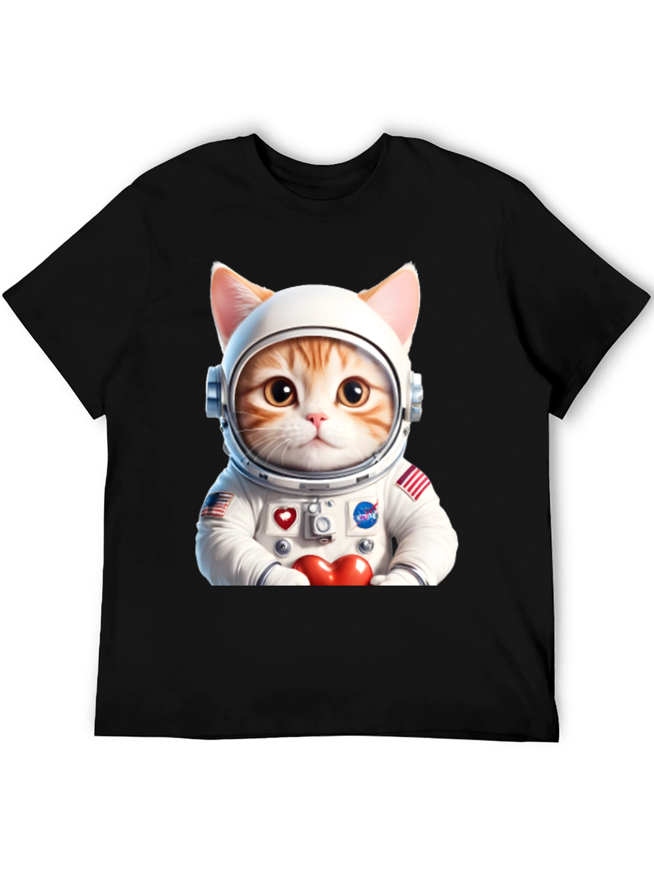 Astronaut Cat Graphic Tee
