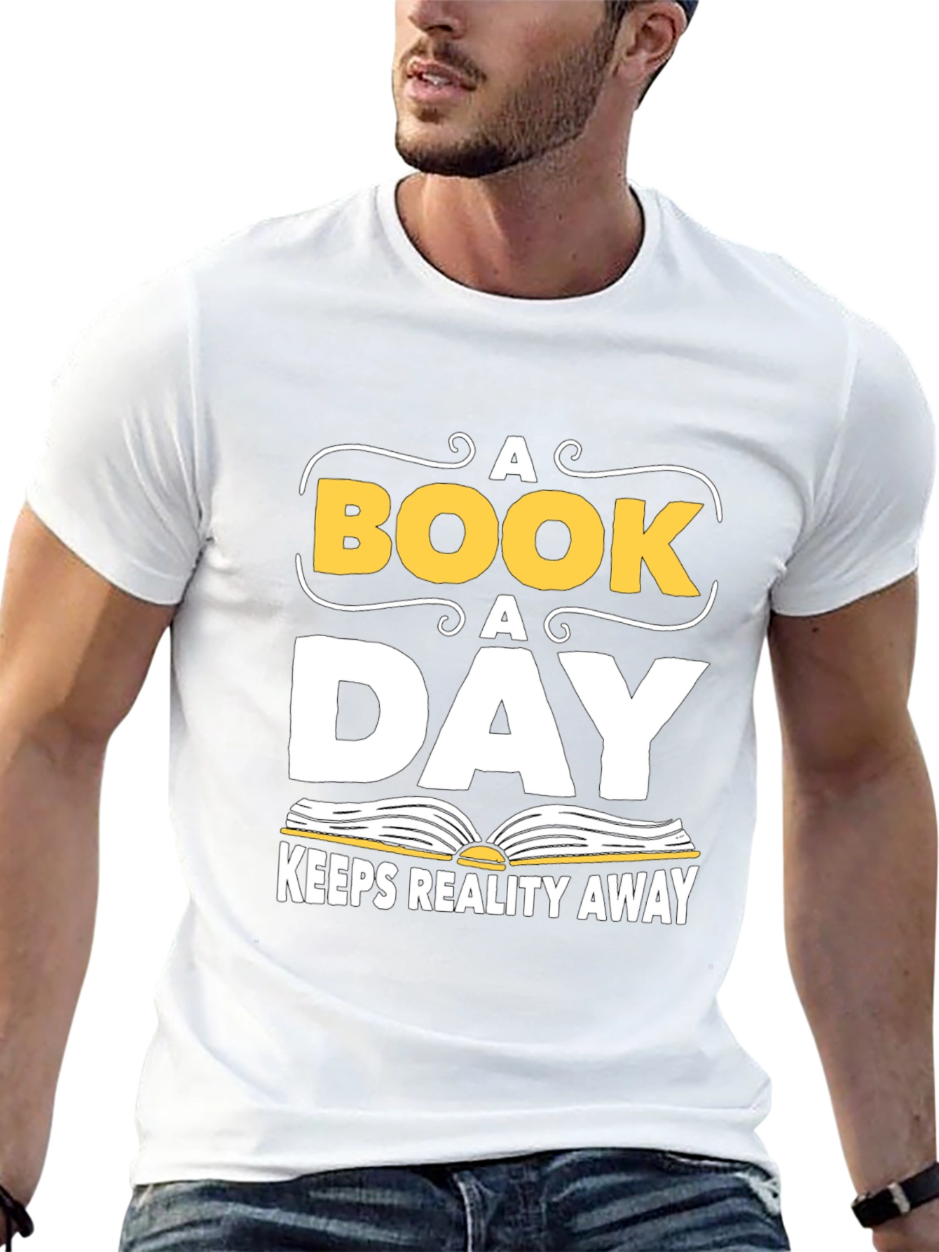 A Book A Day T-Shirt - Reads Reality Away!