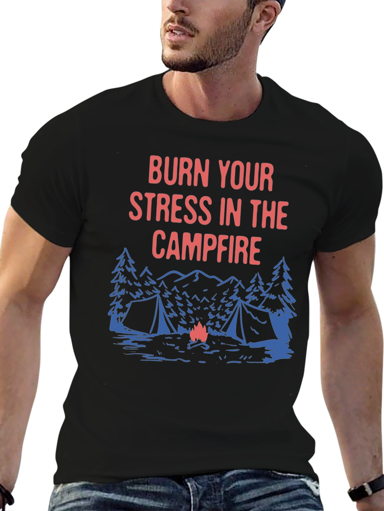 Burn Your Stress Campfire T-Shirt