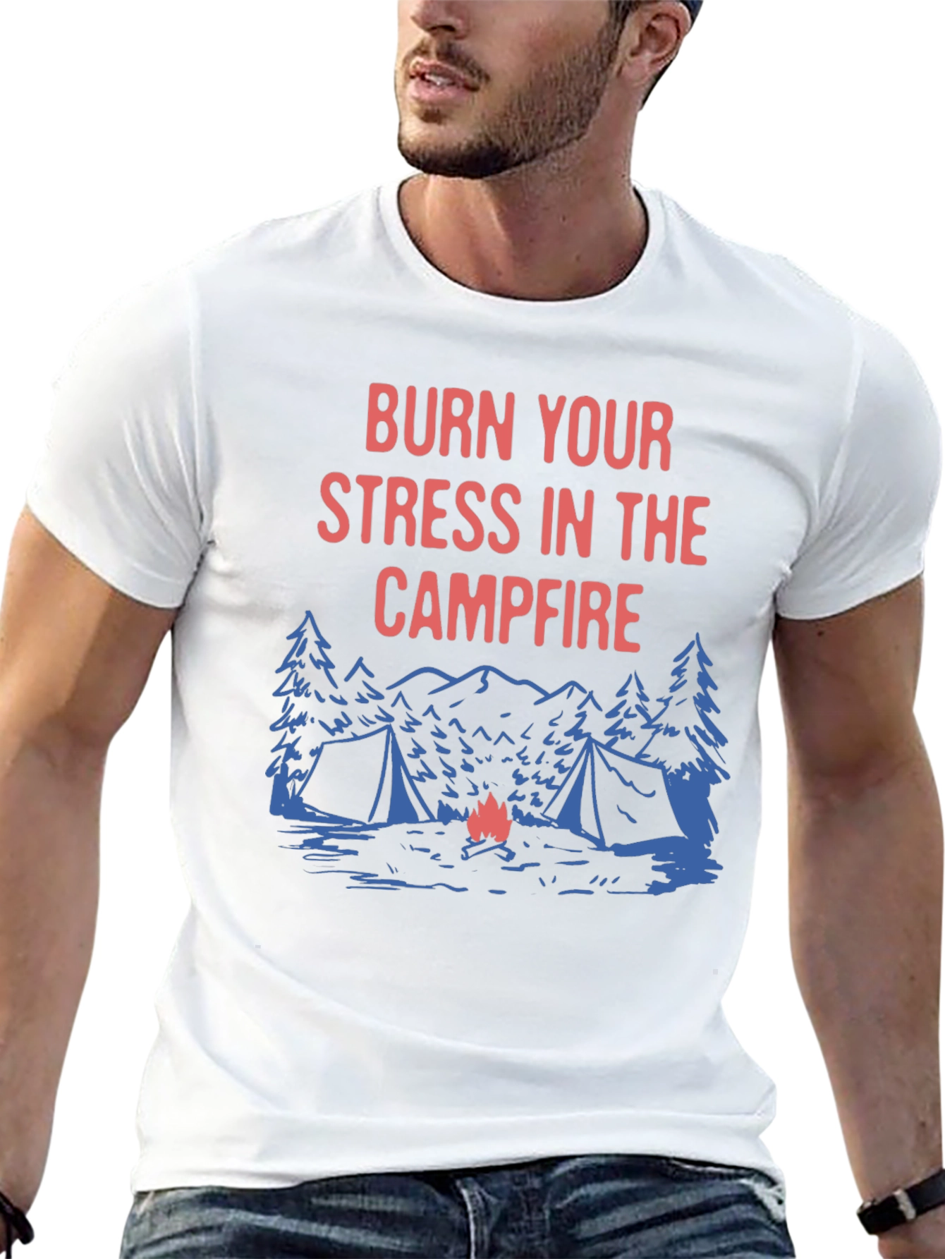 Burn Your Stress Campfire T-Shirt