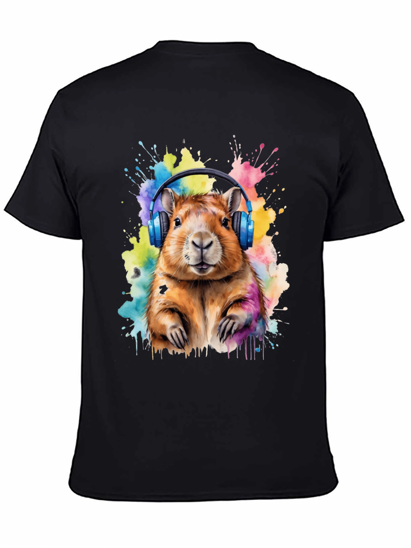 Capybara Headphone T-Shirt