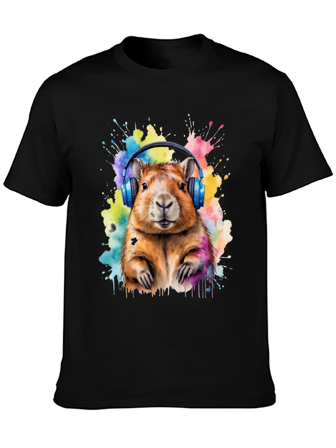Capybara Headphone T-Shirt