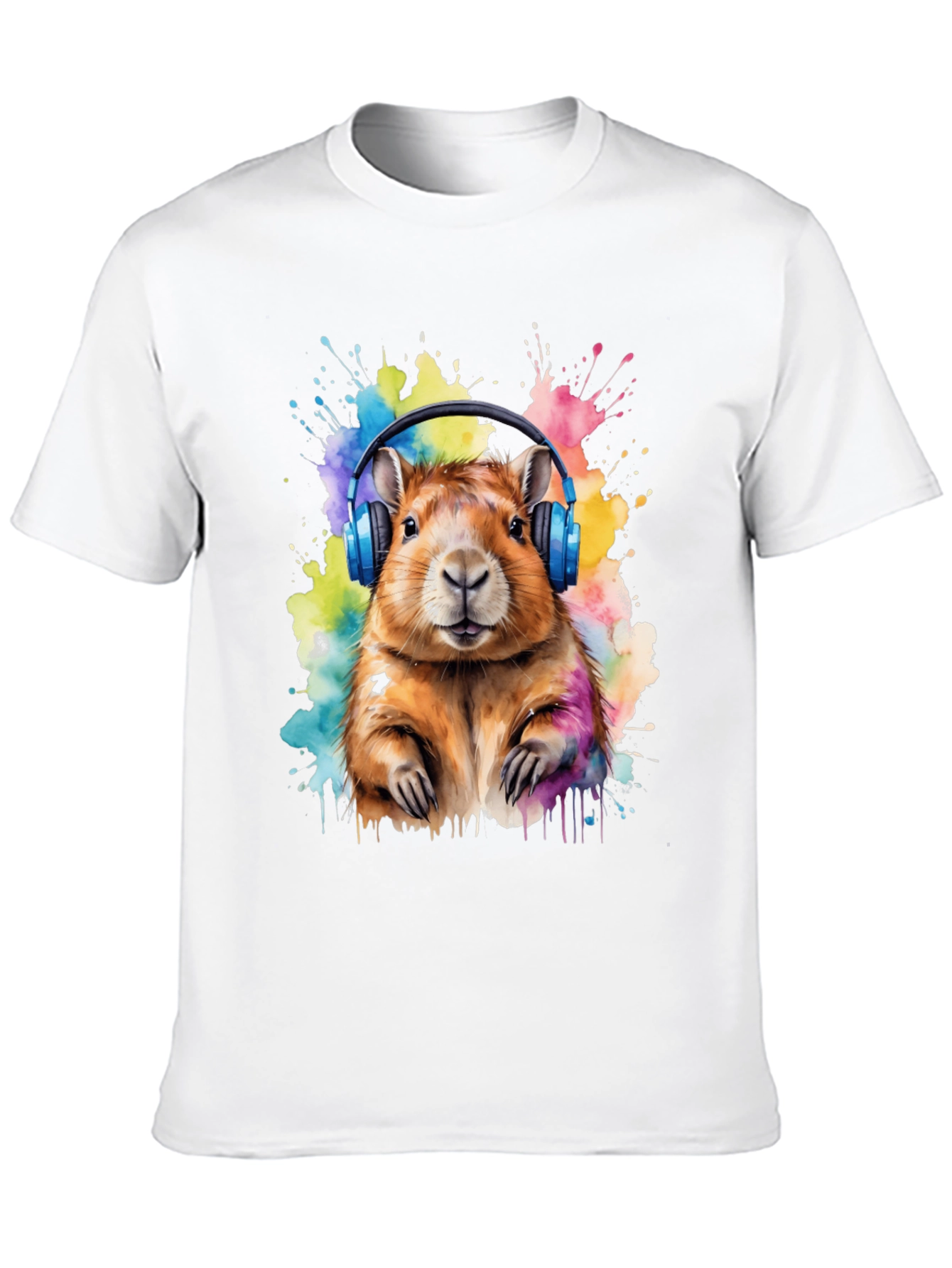 Capybara Headphone T-Shirt