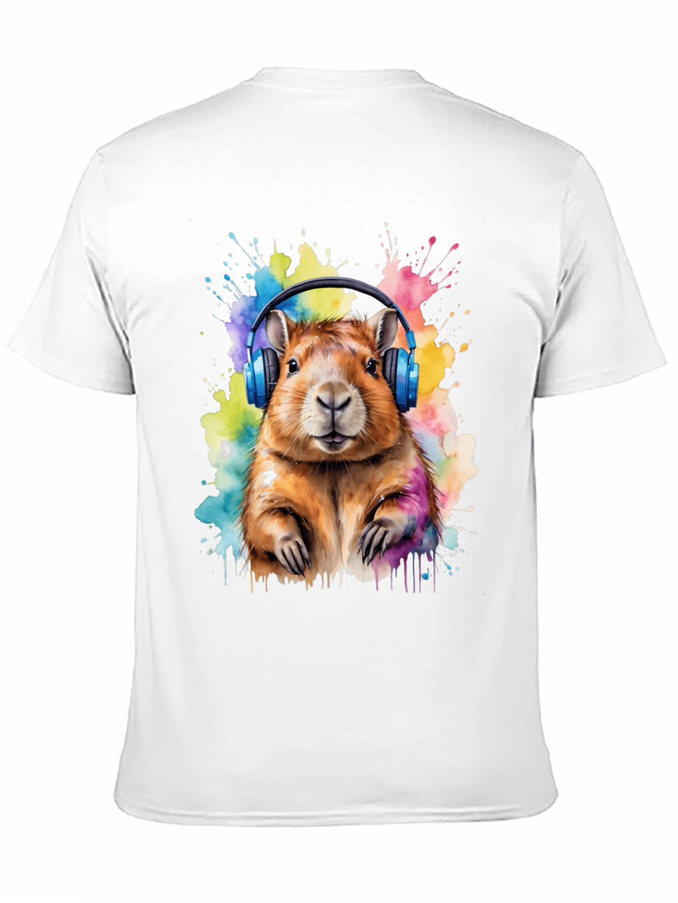 Capybara Headphone T-Shirt