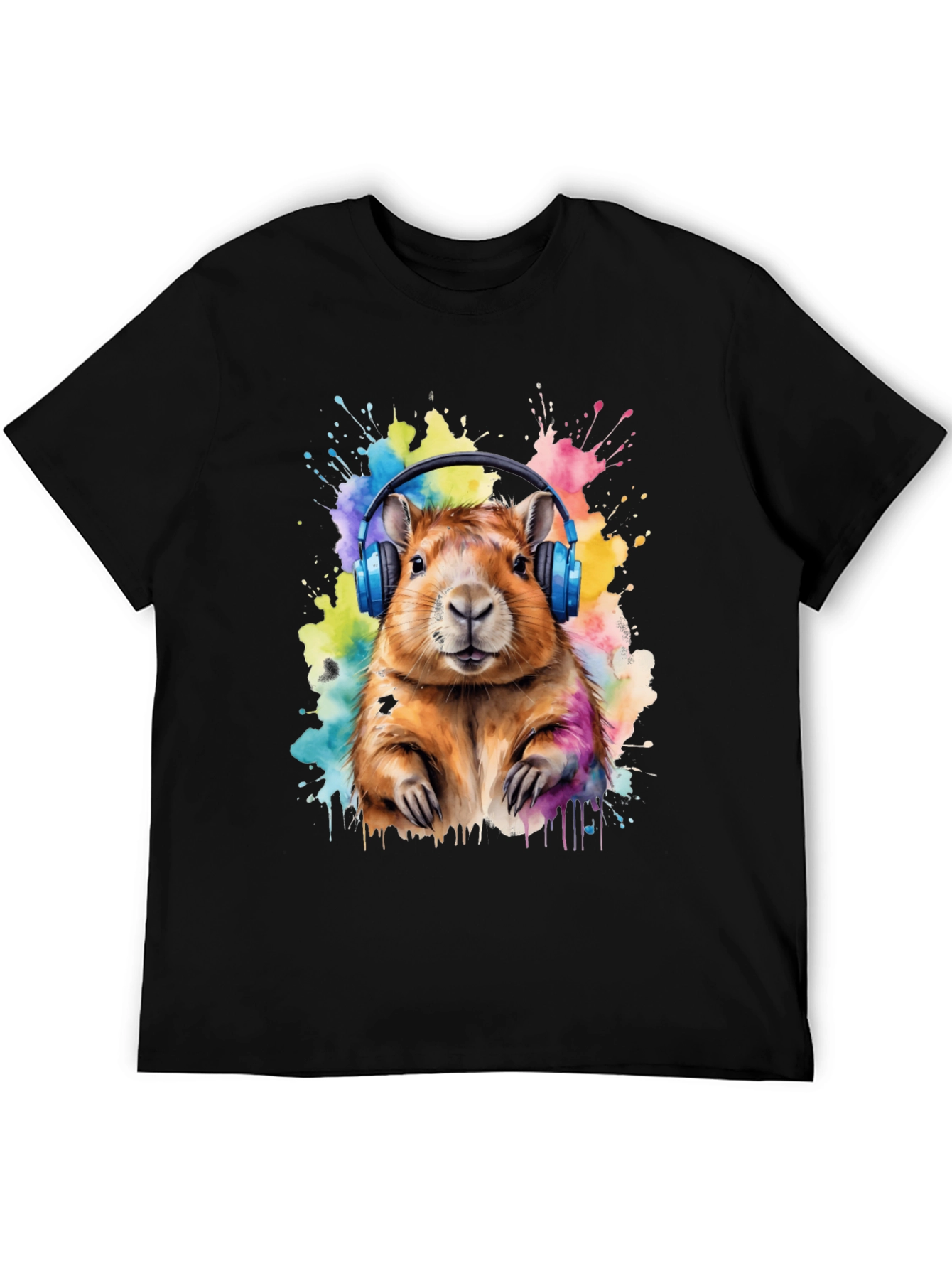 Capybara Headphone T-Shirt