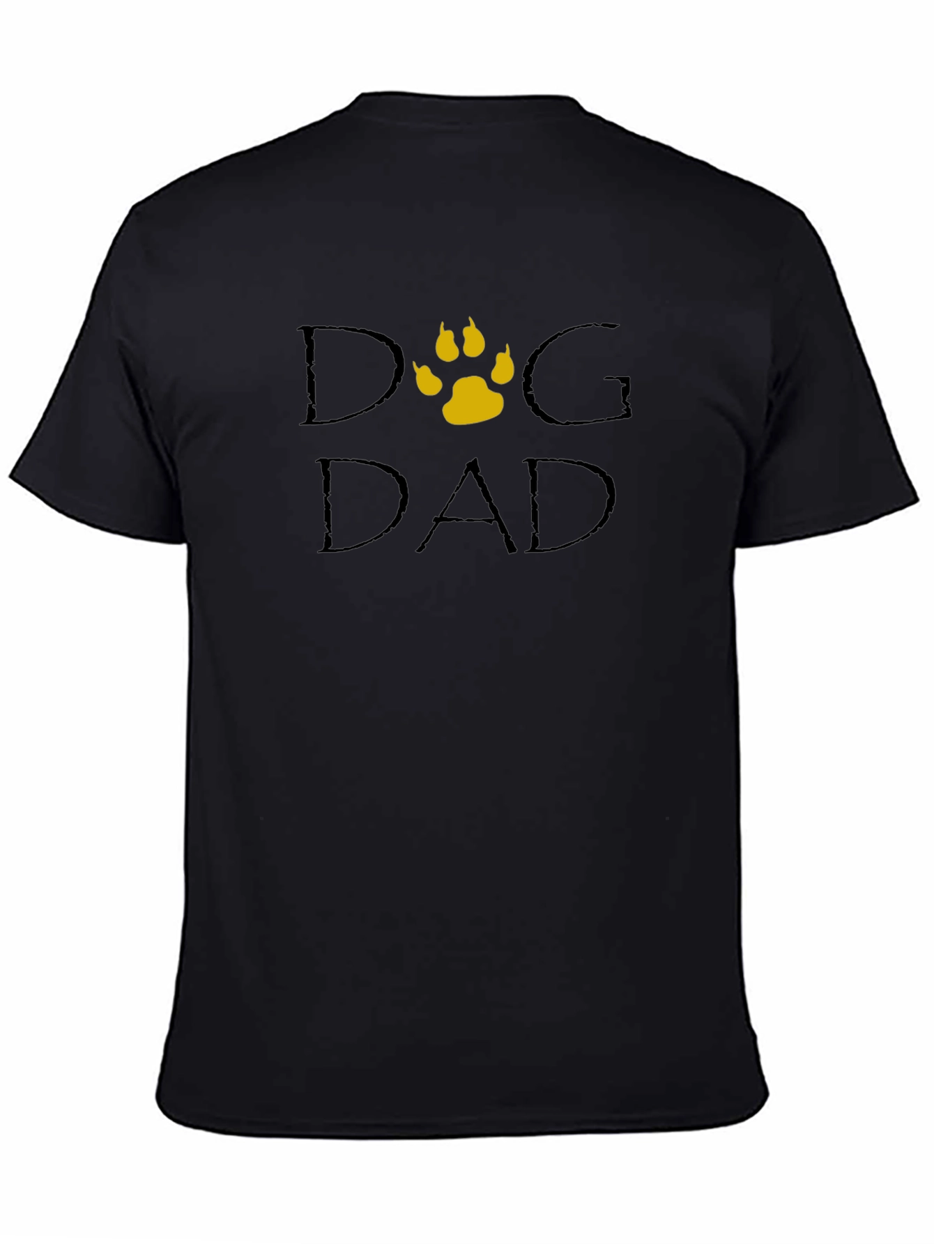 Dog Dad T-Shirt - Classic Crew Neck Black