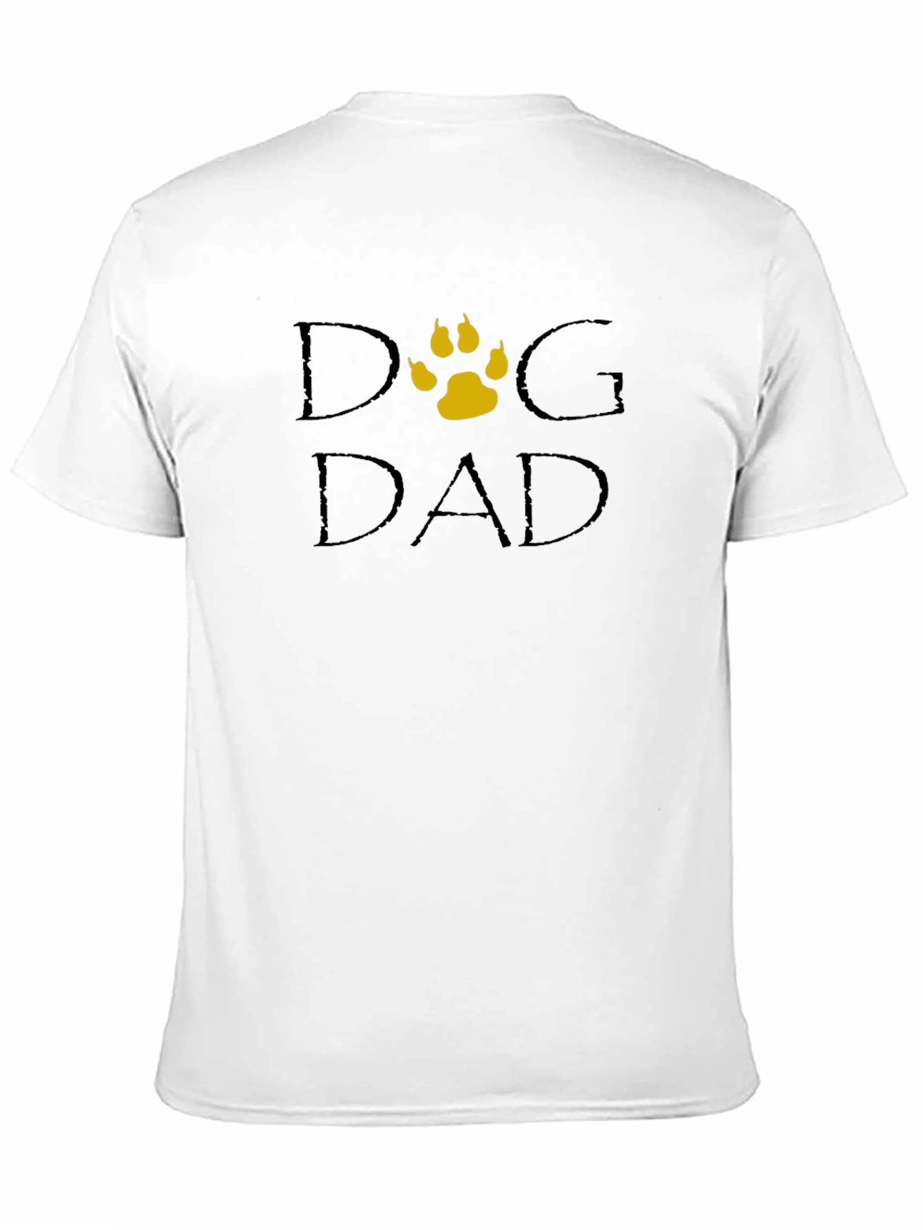 Dog Dad T-Shirt - Classic Crew Neck Black