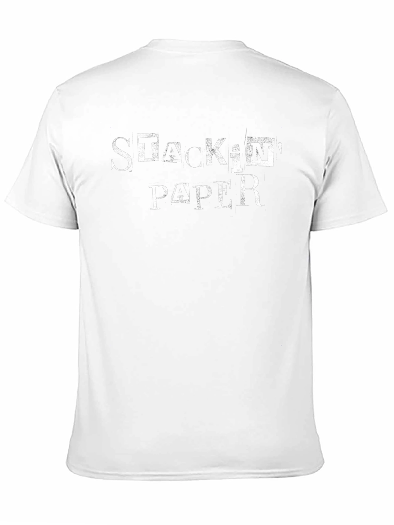 Stackin Paper Graphic Tee - Black Cotton Blend
